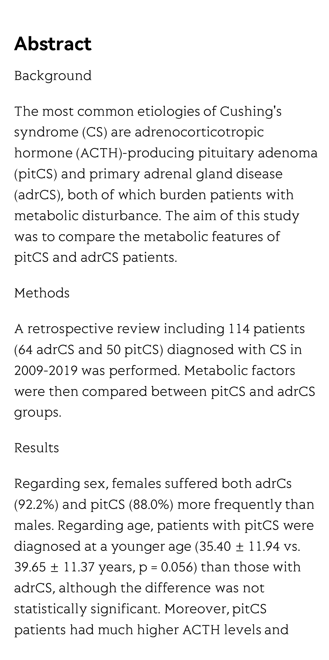 Metabolic profile differences in ACTH-dependent and ACTH-independent Cushing syndrome_2