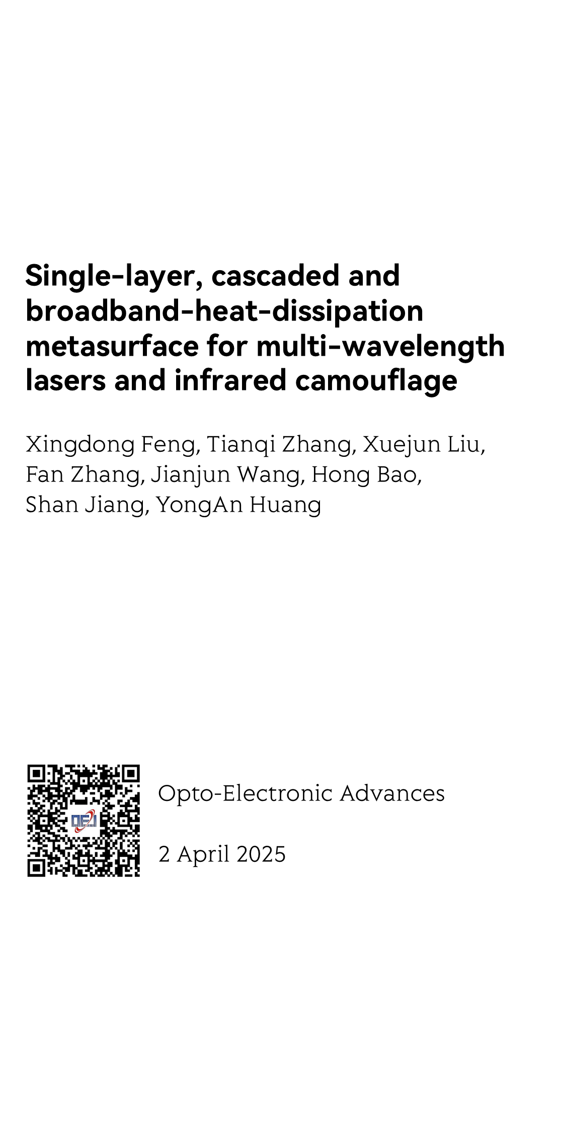 Single-layer, cascaded and broadband-heat-dissipation metasurface for multi-wavelength lasers and infrared camouflage_1