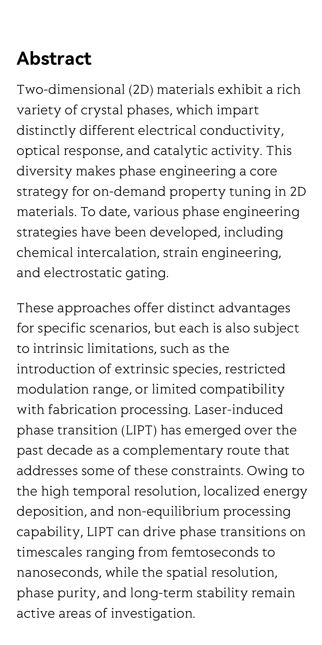 Laser-induced phase transitions in 2D materials: from microscopic mechanisms to device applications_2