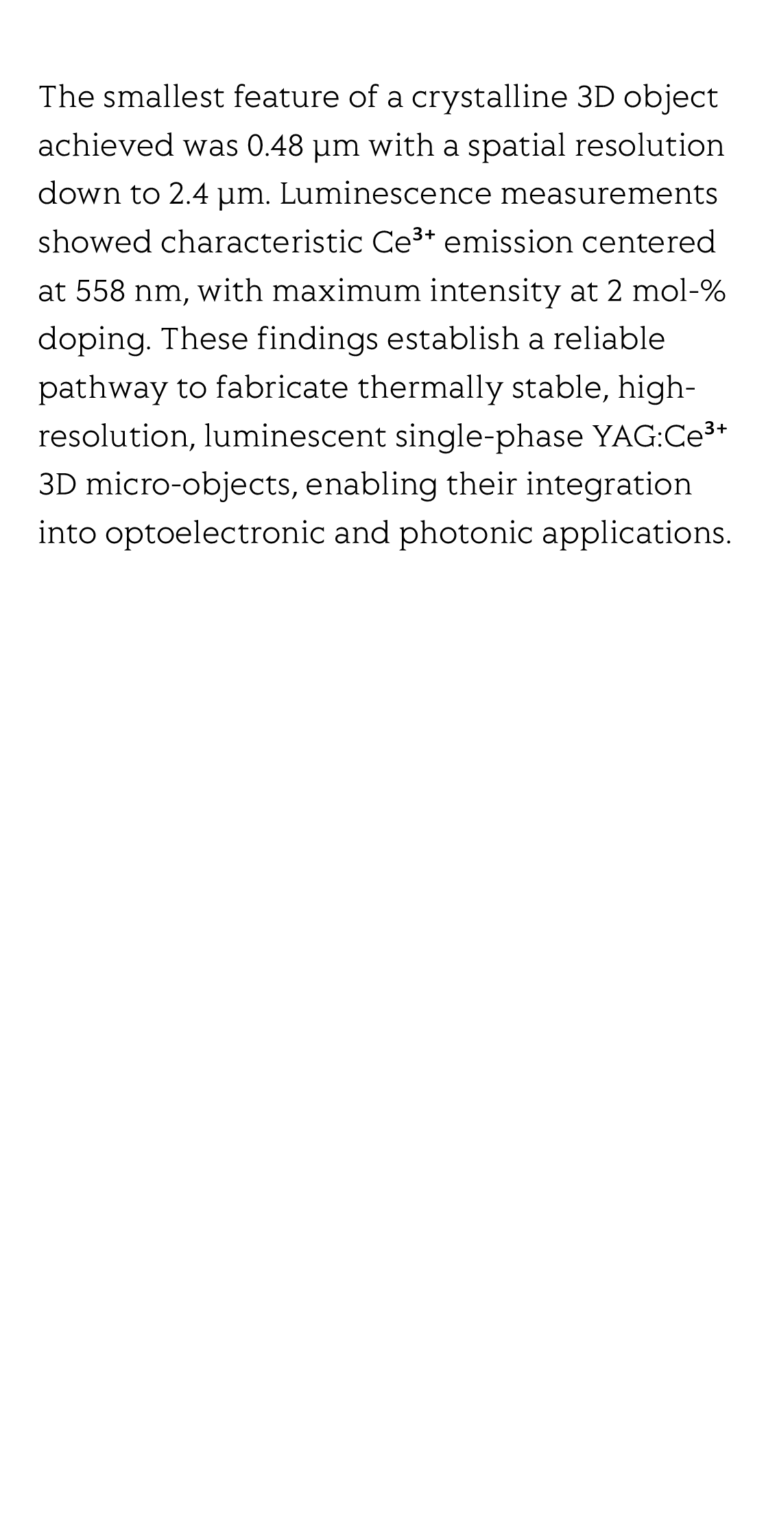 Luminescent YAG:Ce³⁺ 3D micro-structures via multi-photon laser lithography_3