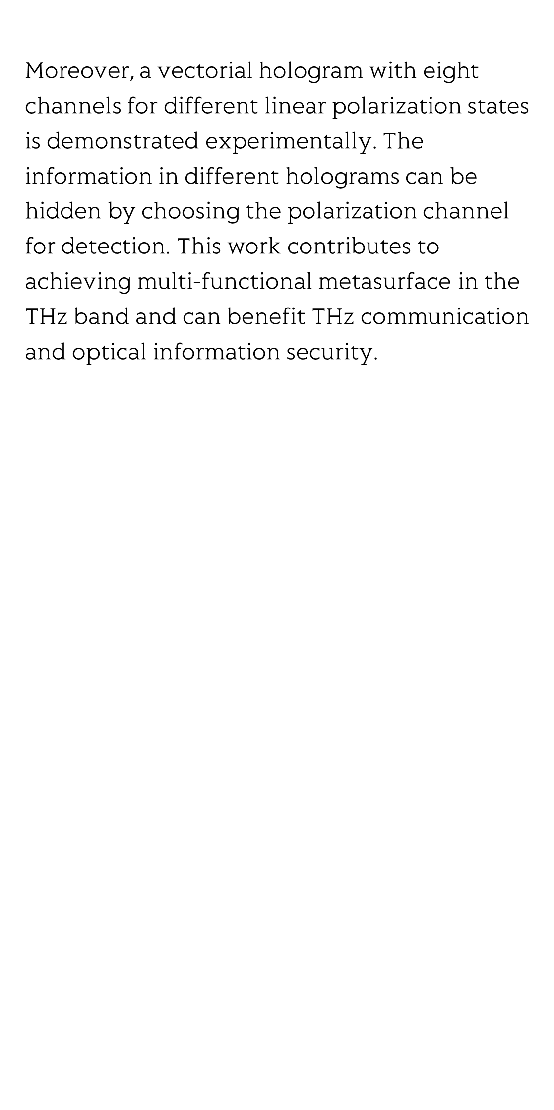 Highly efficient vectorial field manipulation using a transmitted tri-layer metasurface in the terahertz band_3