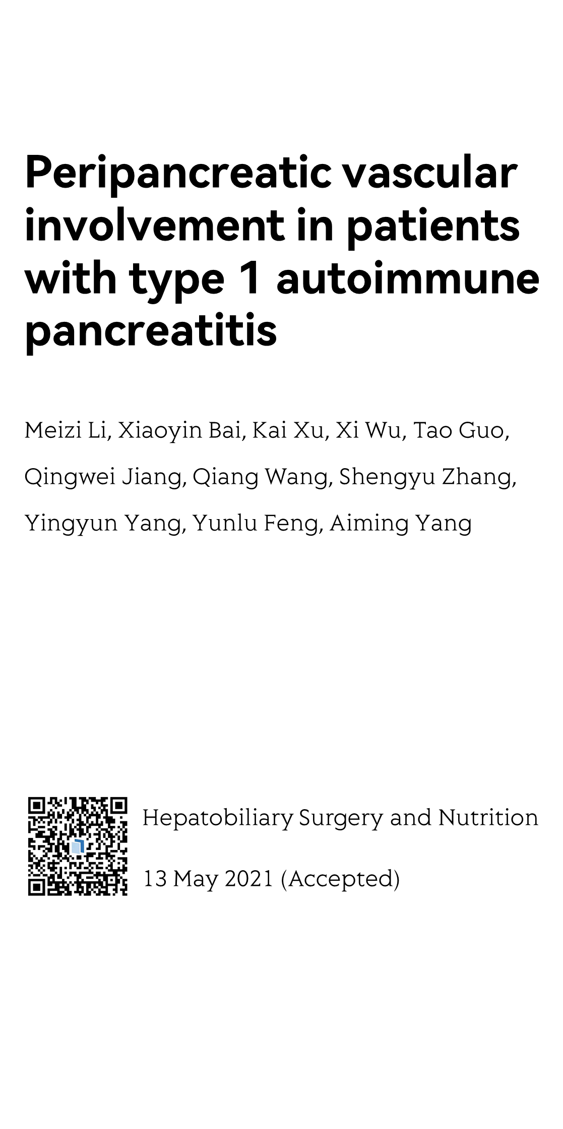 Peripancreatic vascular involvement in patients with type 1 autoimmune pancreatitis_1