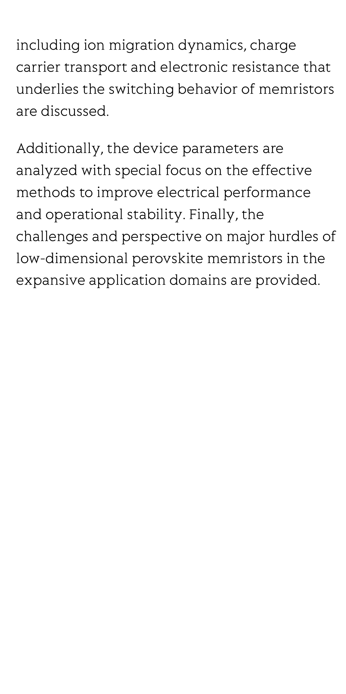 Emerging low-dimensional perovskite resistive switching memristors: from fundamentals to devices_3