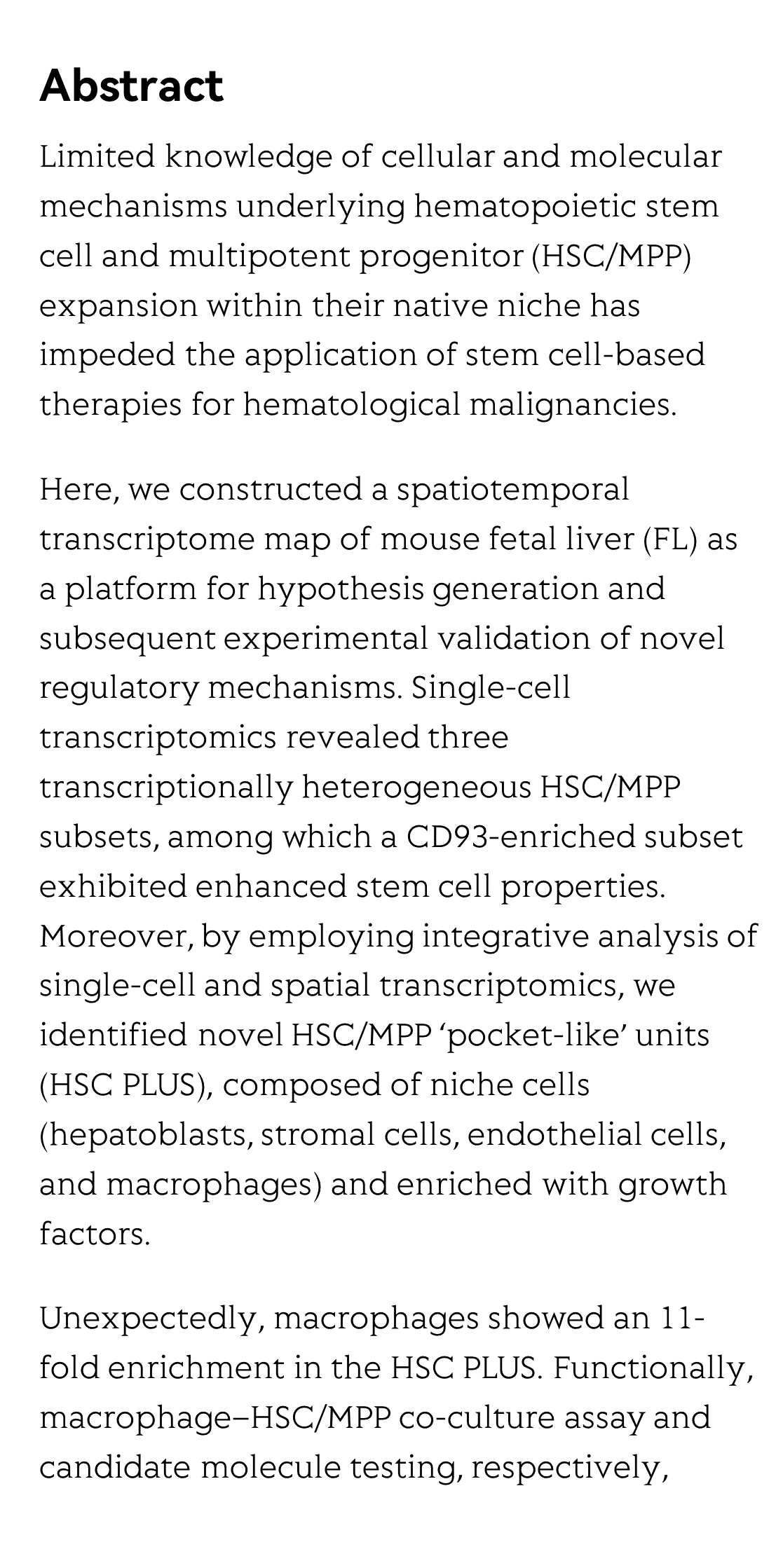 Identification of HSC/MPP expansion units in fetal liver by single-cell spatiotemporal transcriptomics_2