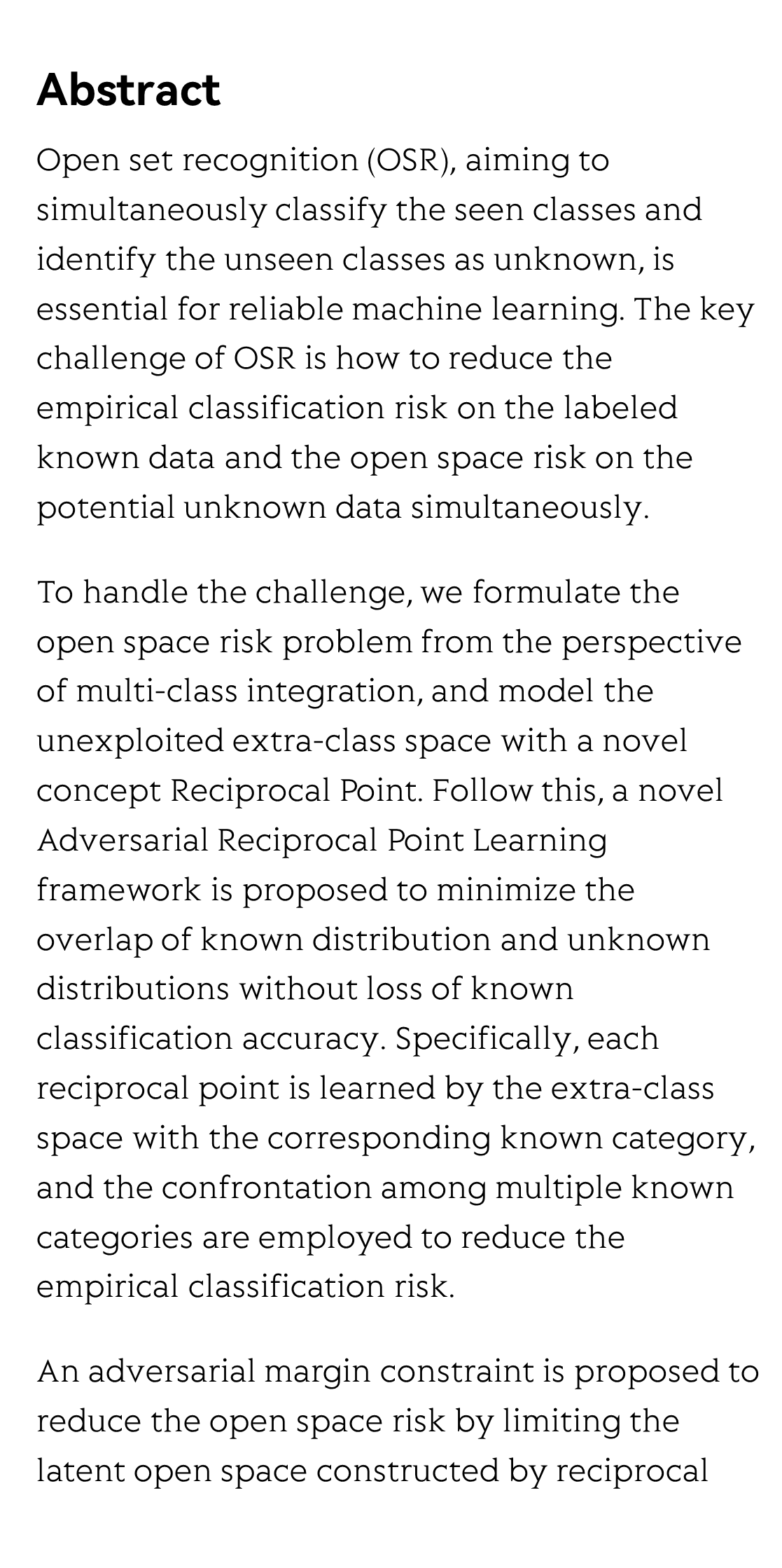 Adversarial Reciprocal Points Learning for Open Set Recognition_2