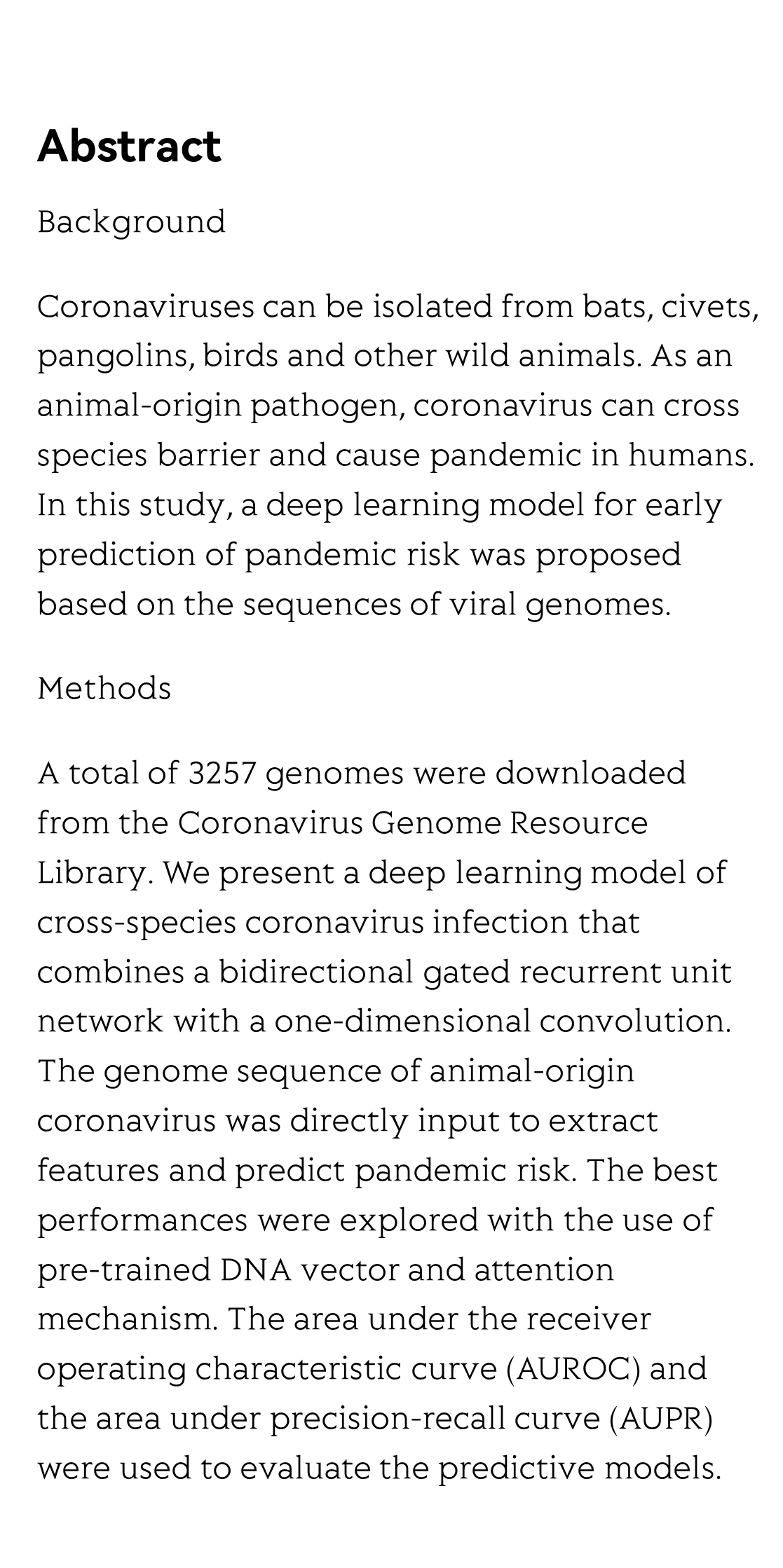 Prediction of pandemic risk for animal-origin coronavirus using a deep learning method_2