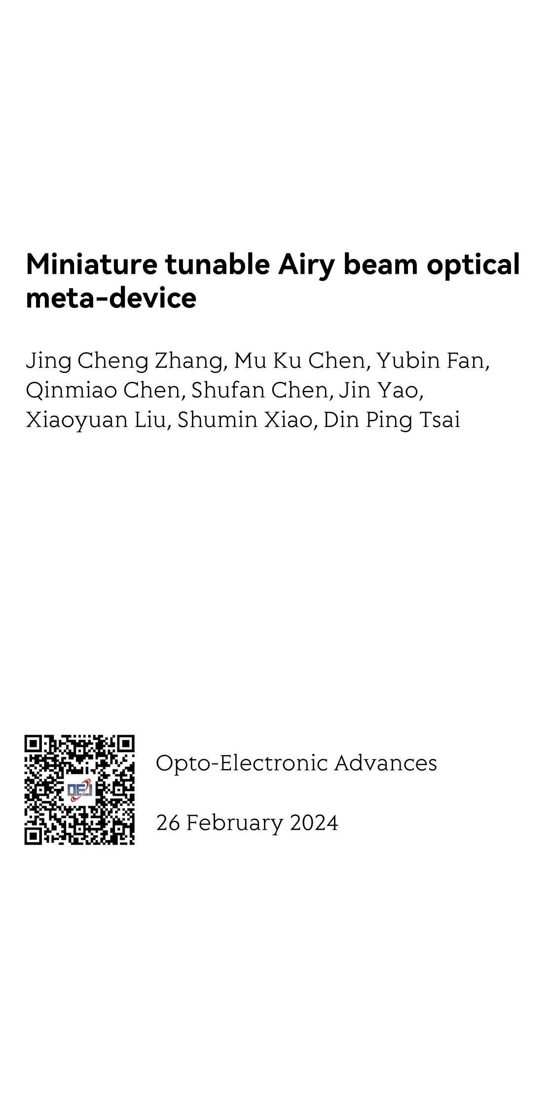 Miniature tunable Airy beam optical meta-device_1