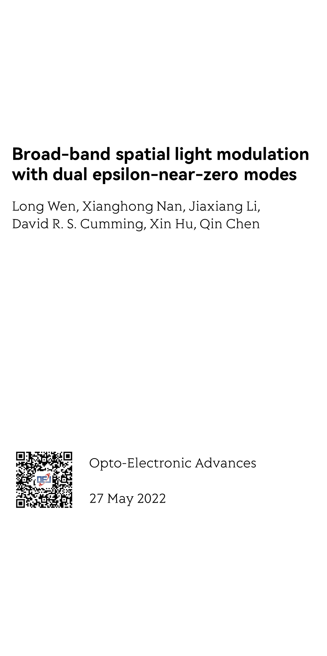 Broad-band spatial light modulation with dual epsilon-near-zero modes_1