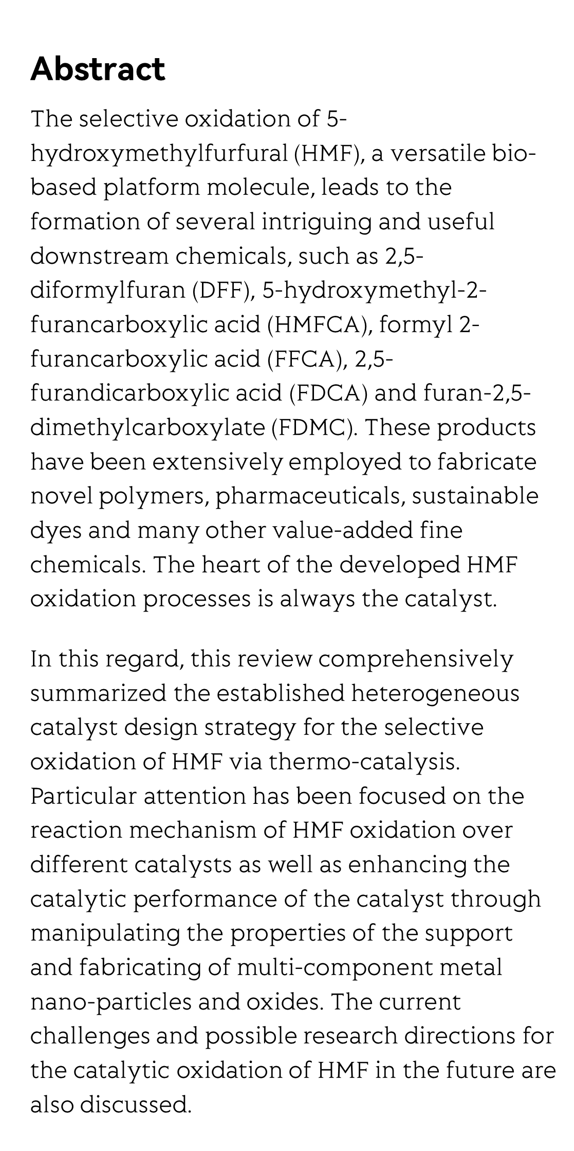 Catalyst design strategy toward the efficient heterogeneously-catalyzed selective oxidation of 5-hydroxymethylfurfural_2