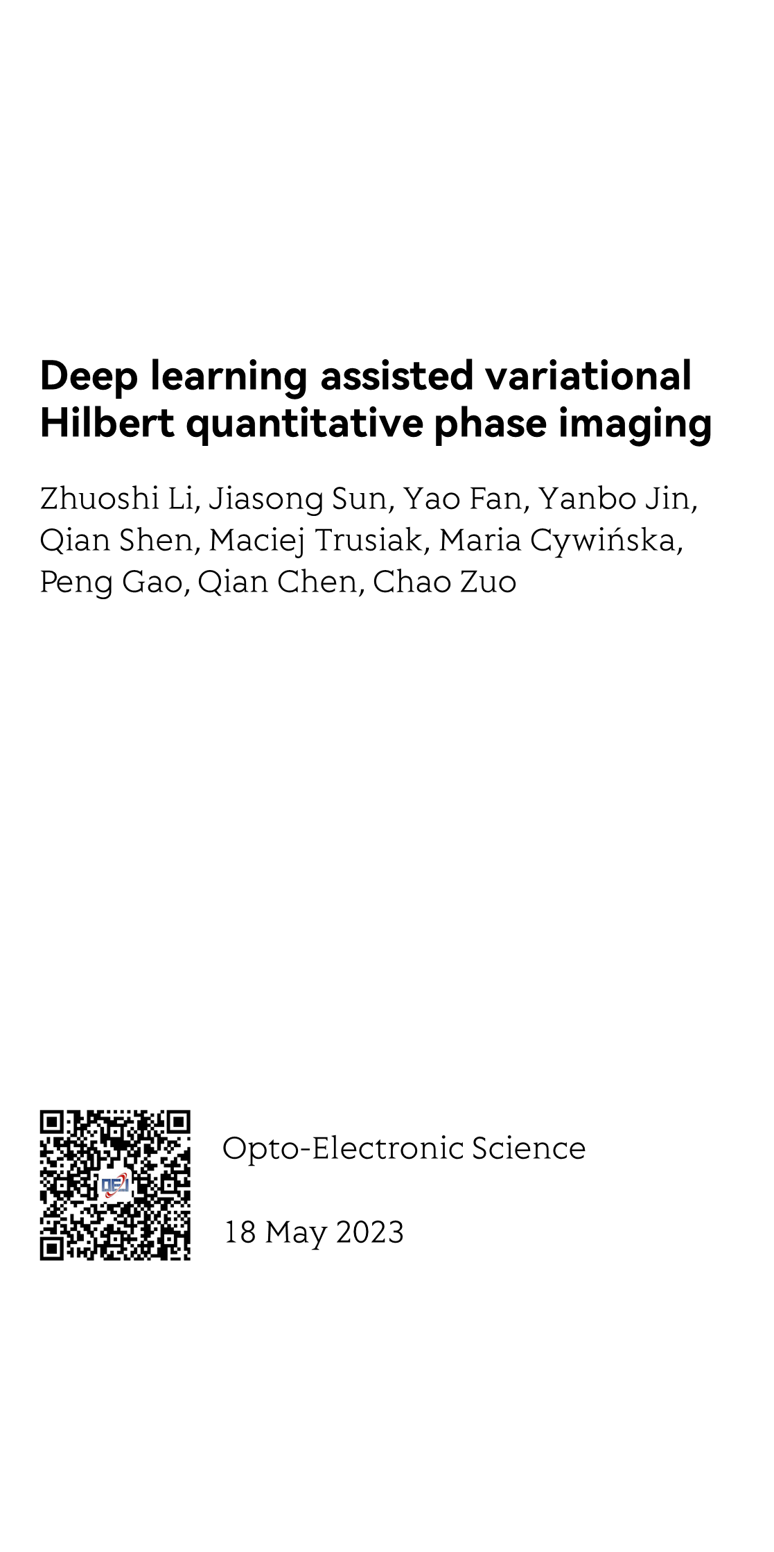 Deep learning assisted variational Hilbert quantitative phase imaging_1