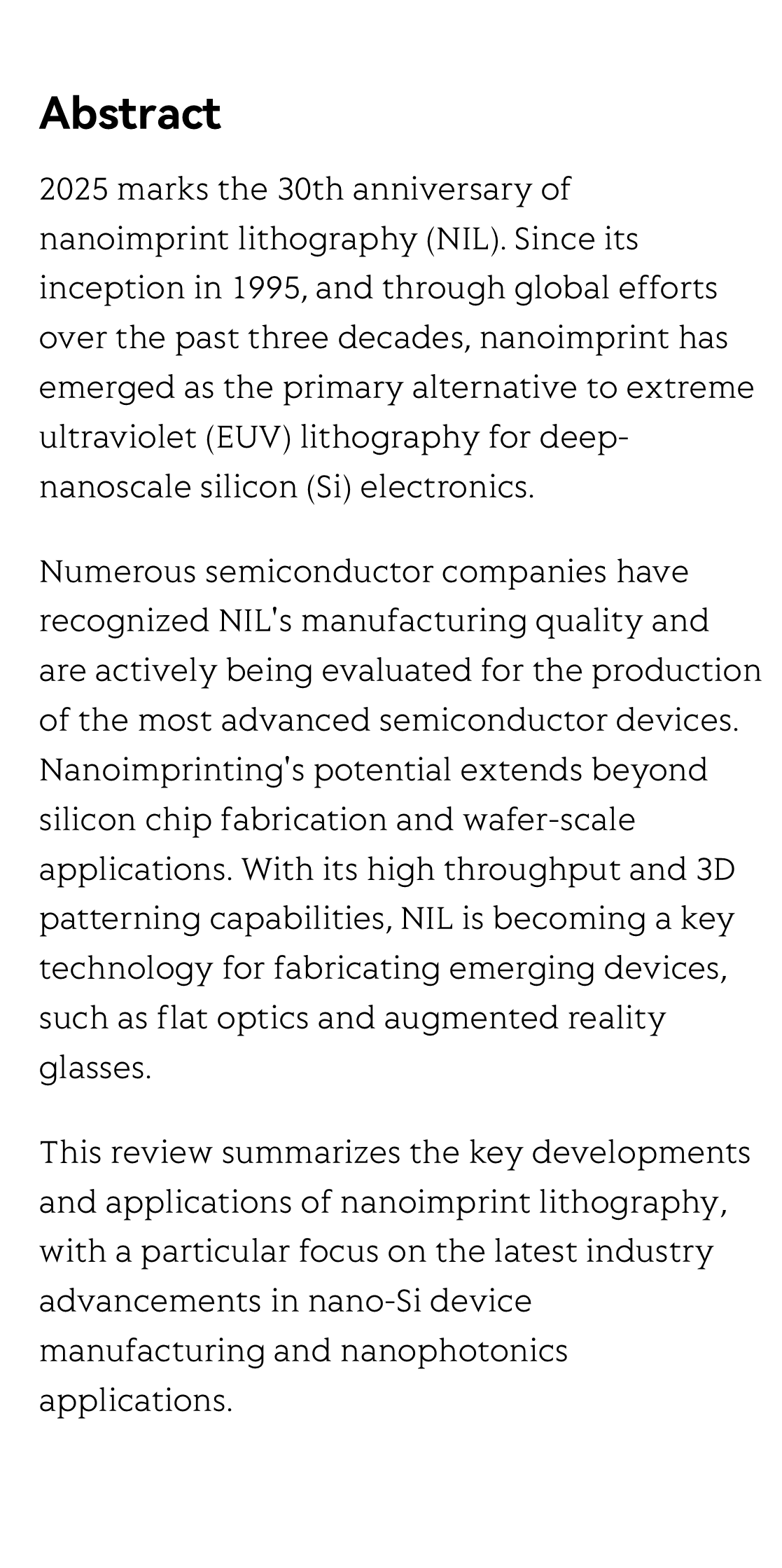 30 years of nanoimprint: development, momentum and prospects_2