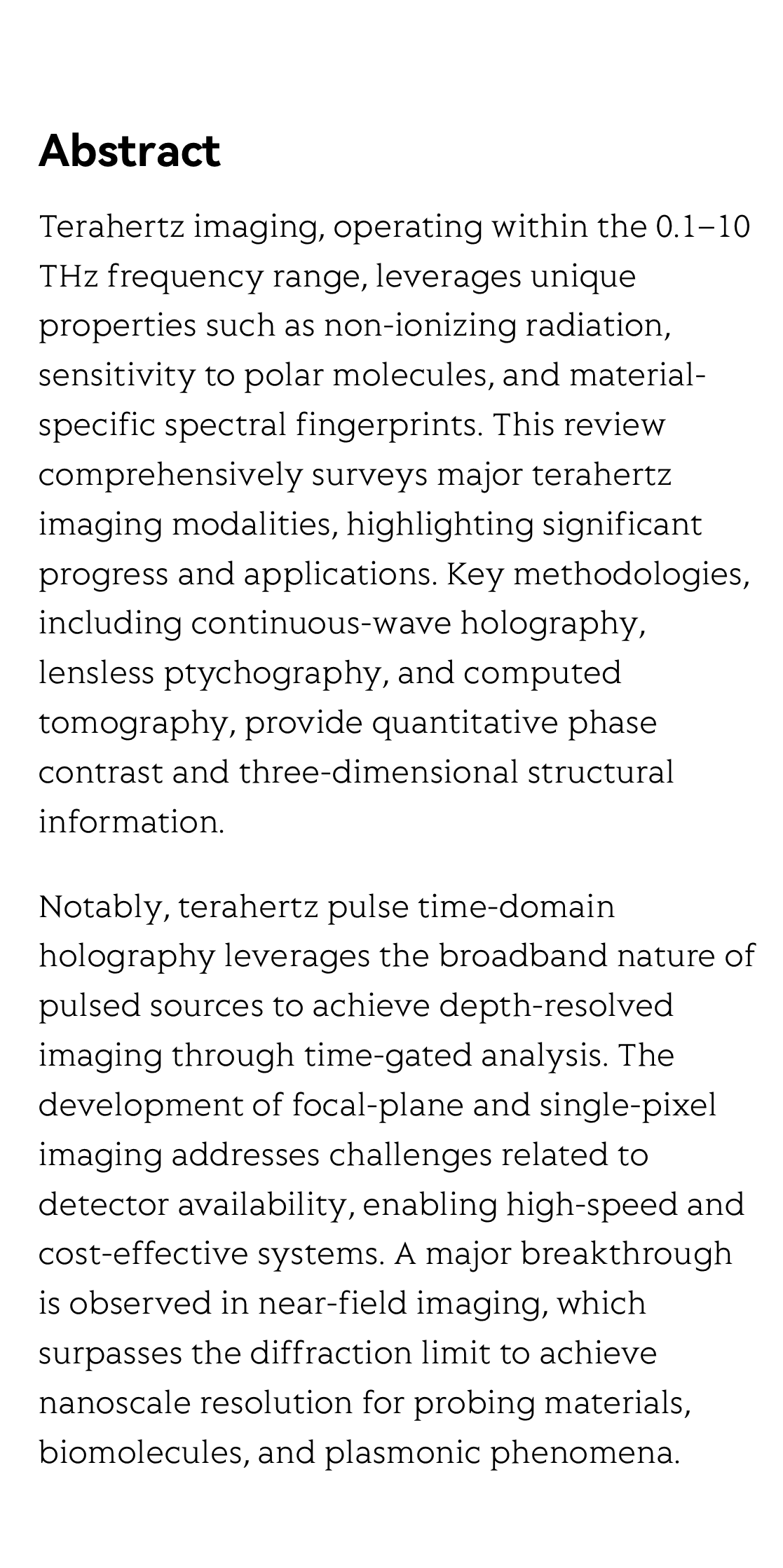 Terahertz imaging technology: progress and applications_2