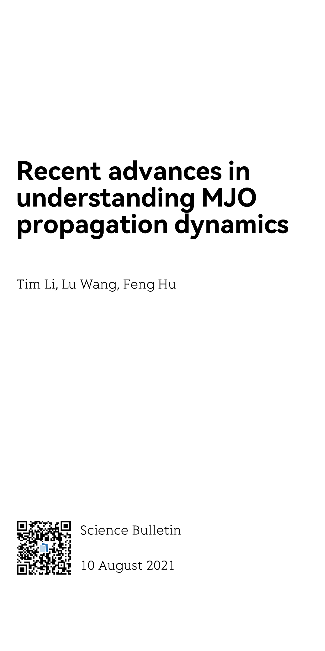 Recent advances in understanding MJO propagation dynamics_1