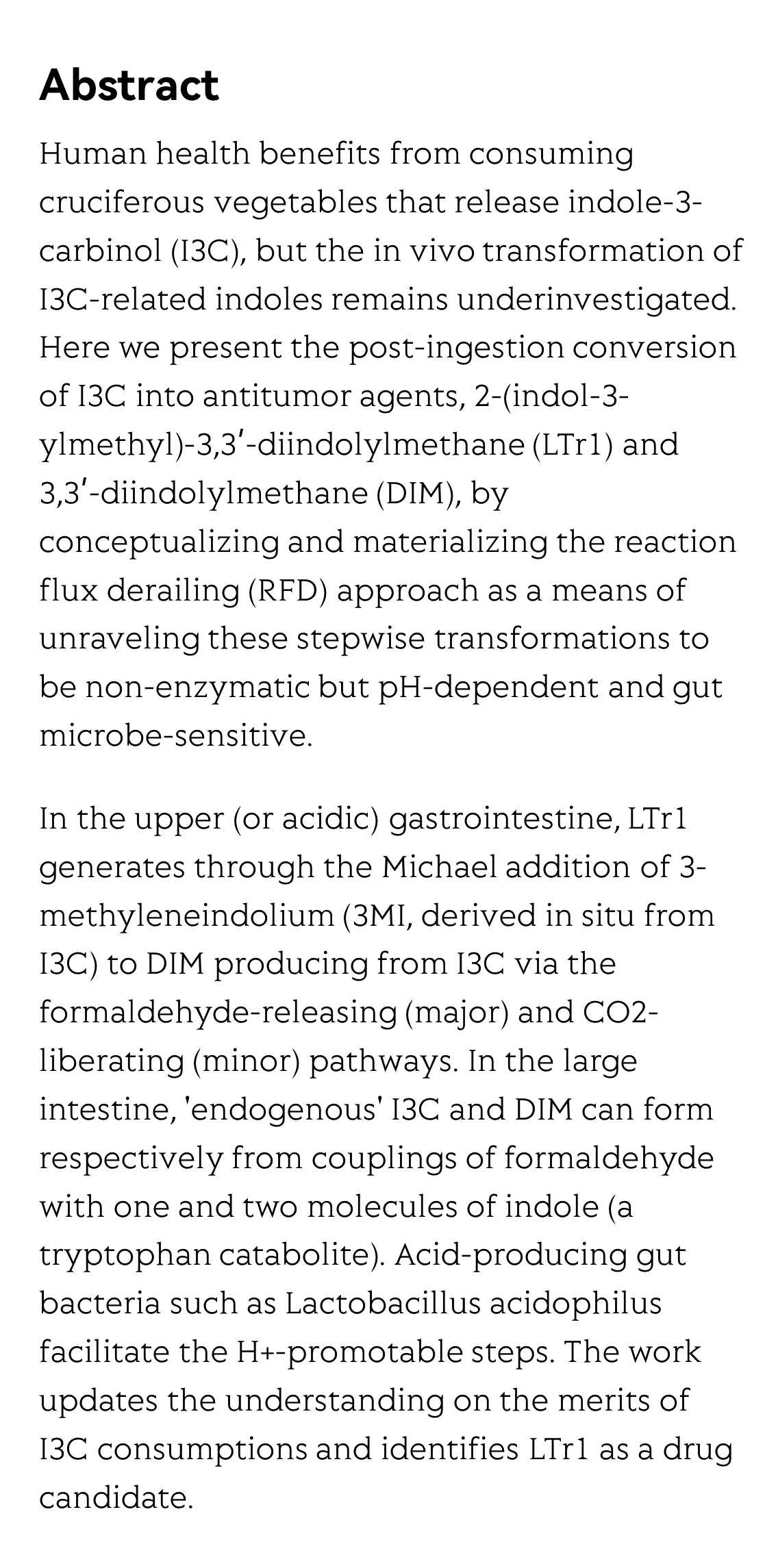 Post-ingestion conversion of dietary indoles into anticancer agents_2