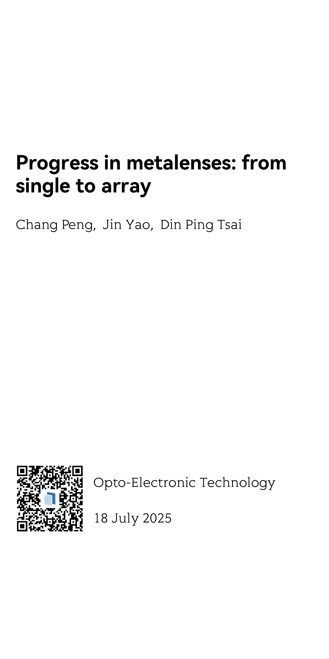 Progress in metalenses: from single to array_1