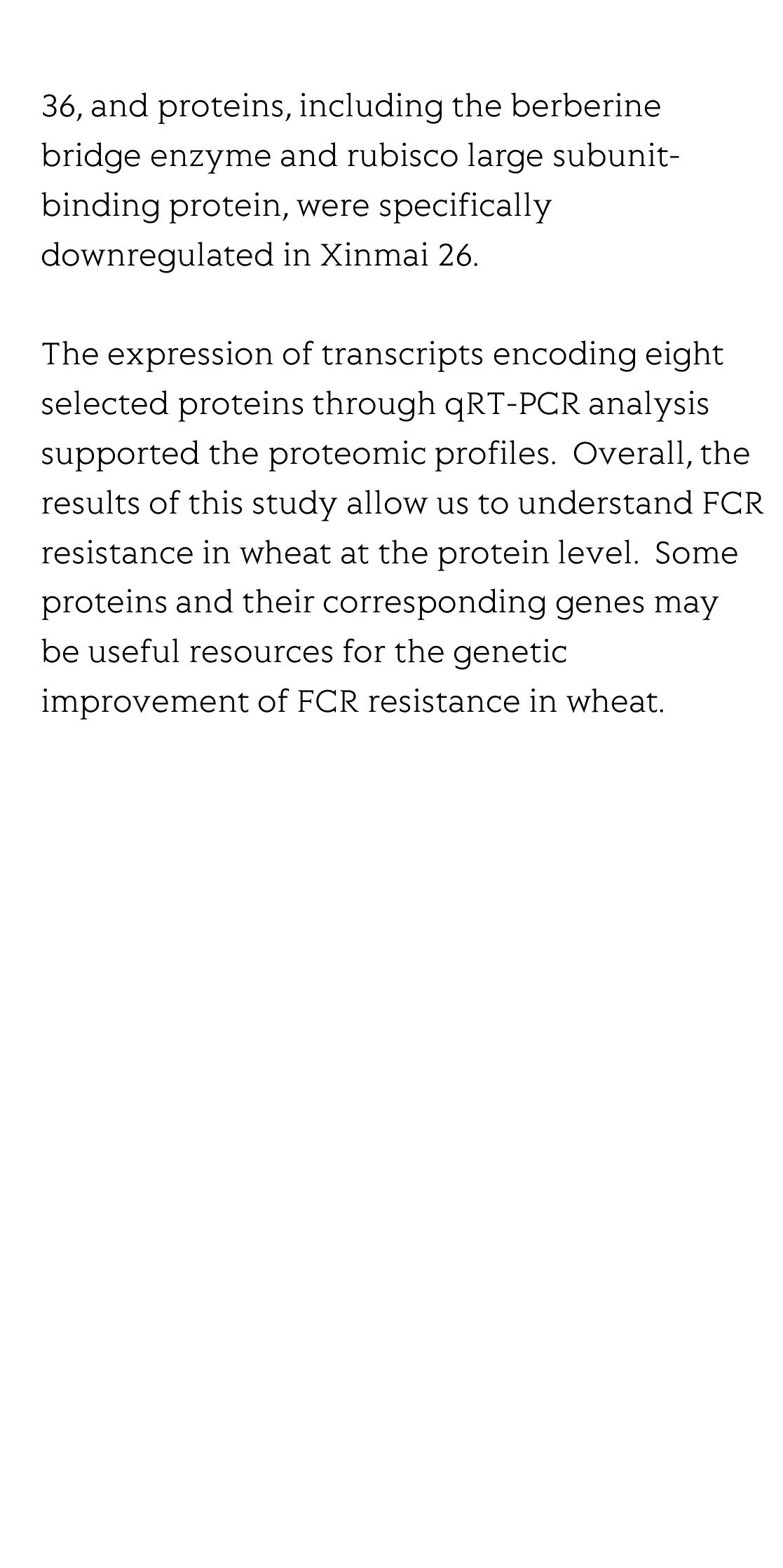 Identification of proteins associated with Fusarium crown rot resistance in wheat using label-free quantification analysis_3