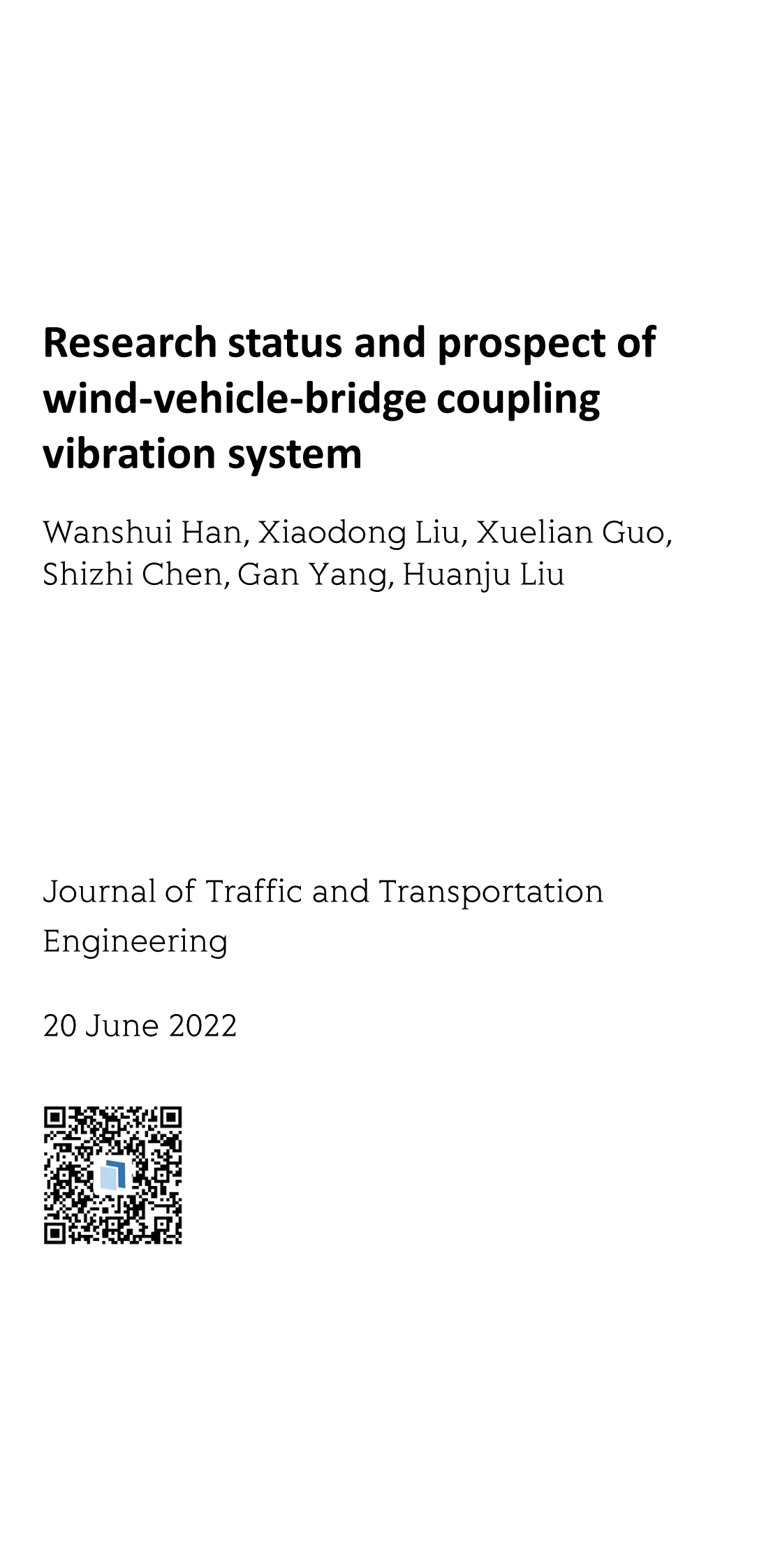 Research status and prospect of wind-vehicle-bridge coupling vibration system_1
