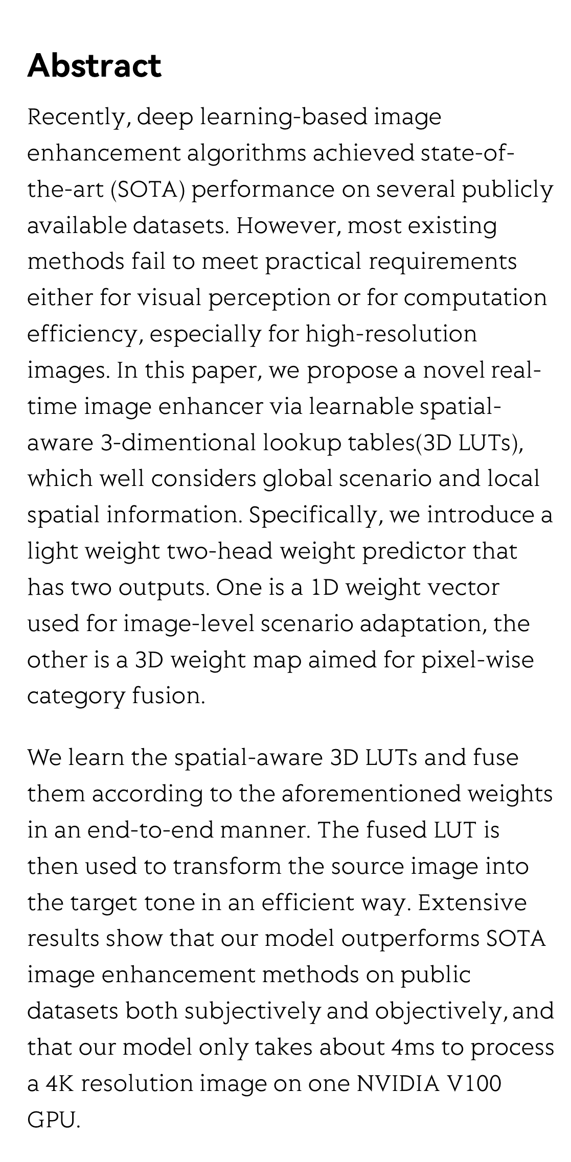 Real-time Image Enhancer via Learnable Spatial-aware 3D Lookup Tables_2
