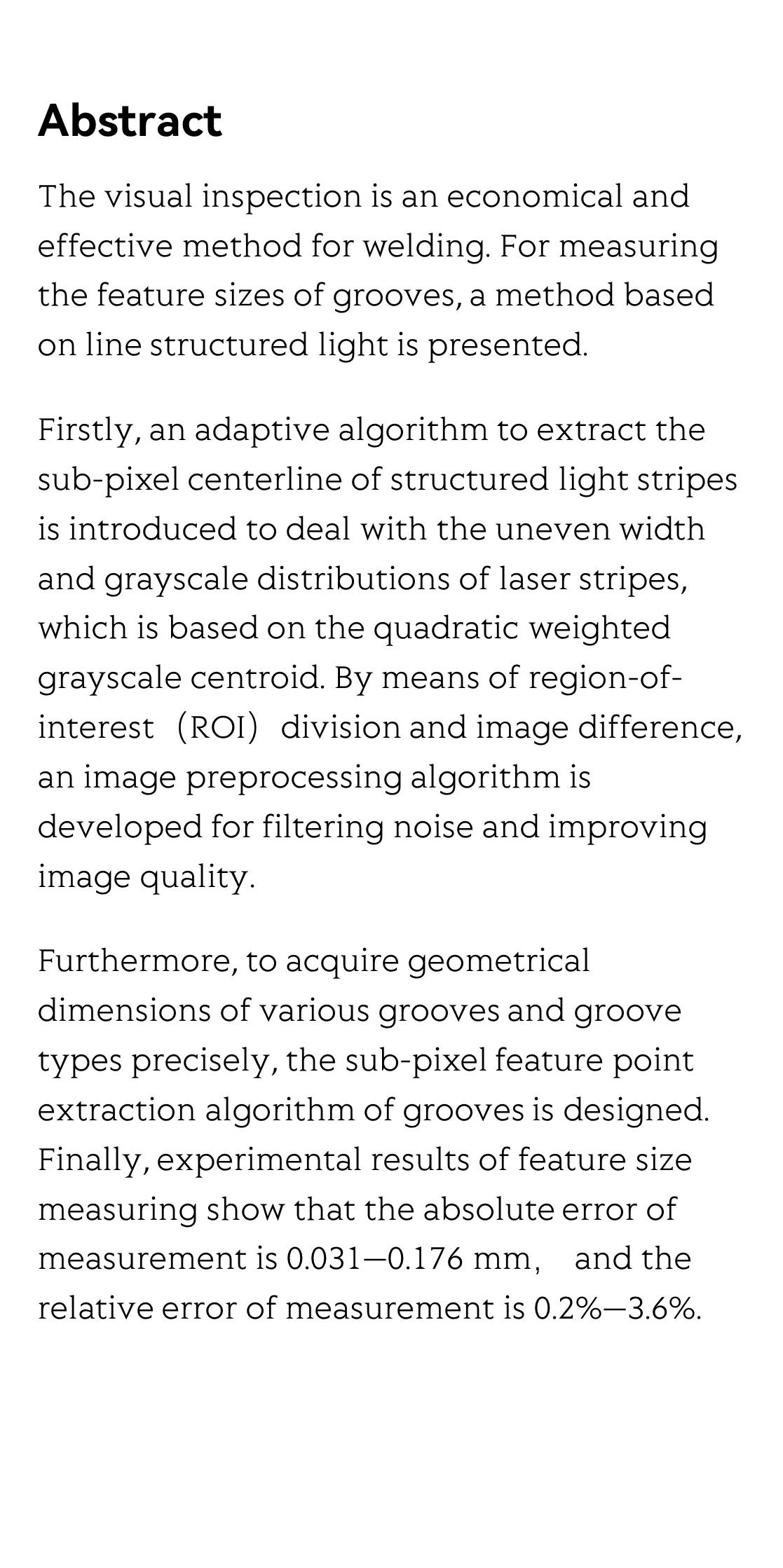 Research on Visual Detection Algorithm for Groove Feature Sizes by Means of Structured Light Projection_2