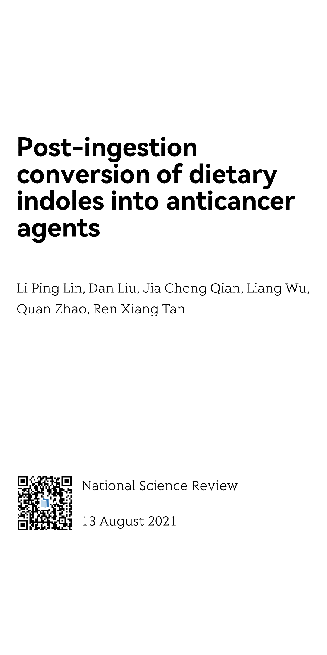 Post-ingestion conversion of dietary indoles into anticancer agents_1