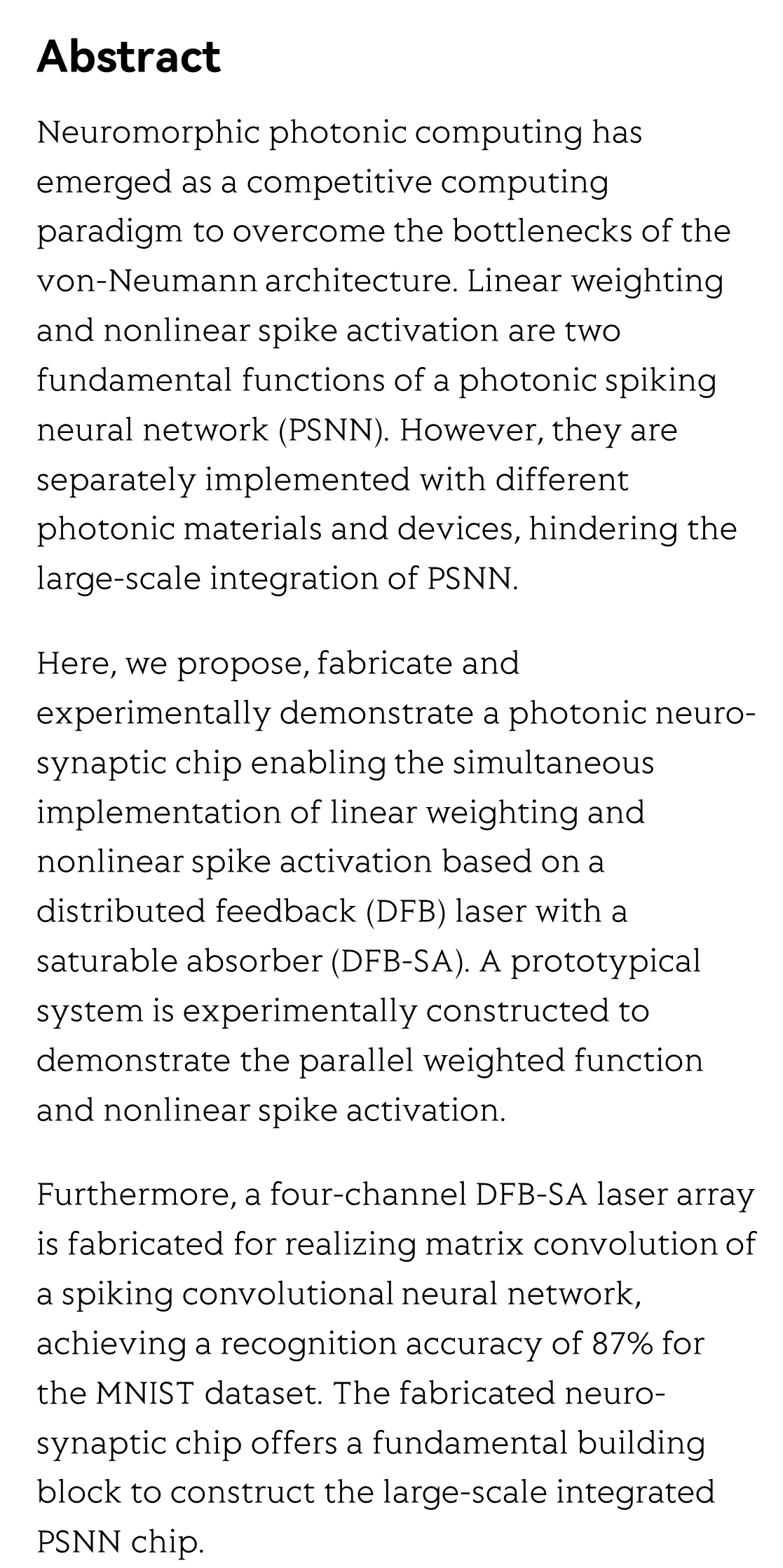 Photonic integrated neuro-synaptic core for convolutional spiking neural network_2