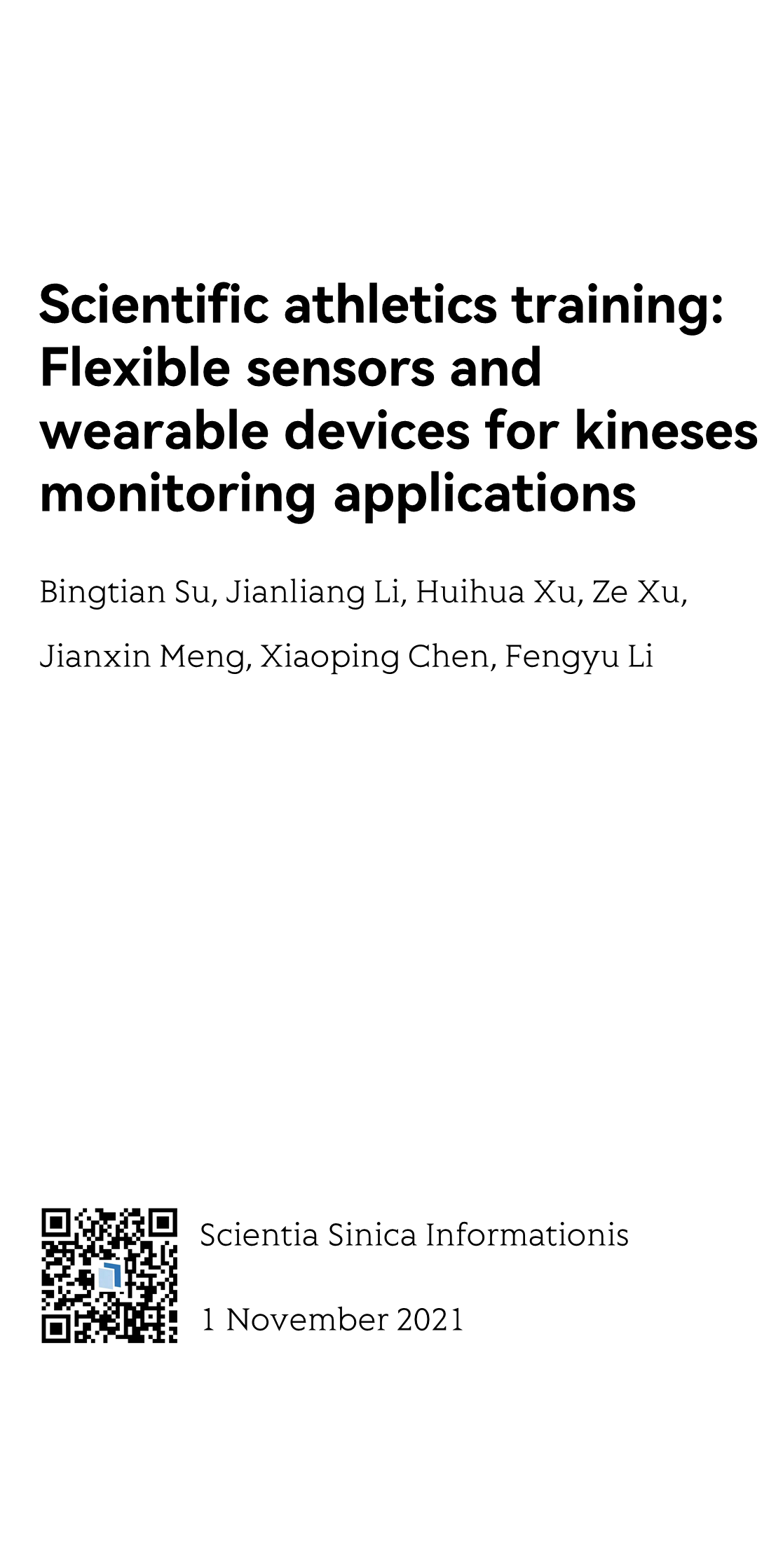 Scientific athletics training: Flexible sensors and wearable devices for kineses monitoring applications_1