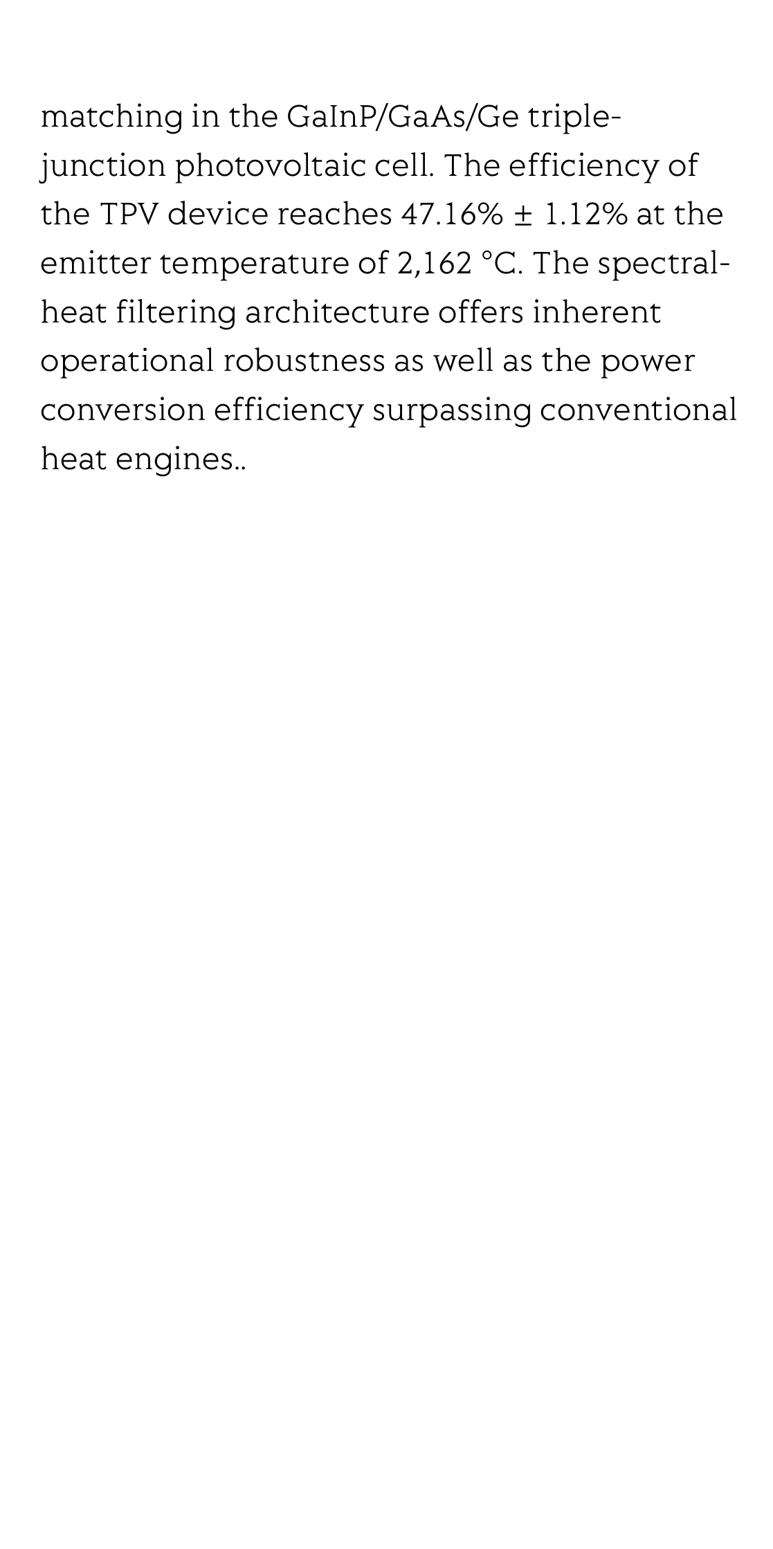 Ultrahigh-efficiency and robust thermophotovoltaic devices via spectral-heat filtering_3