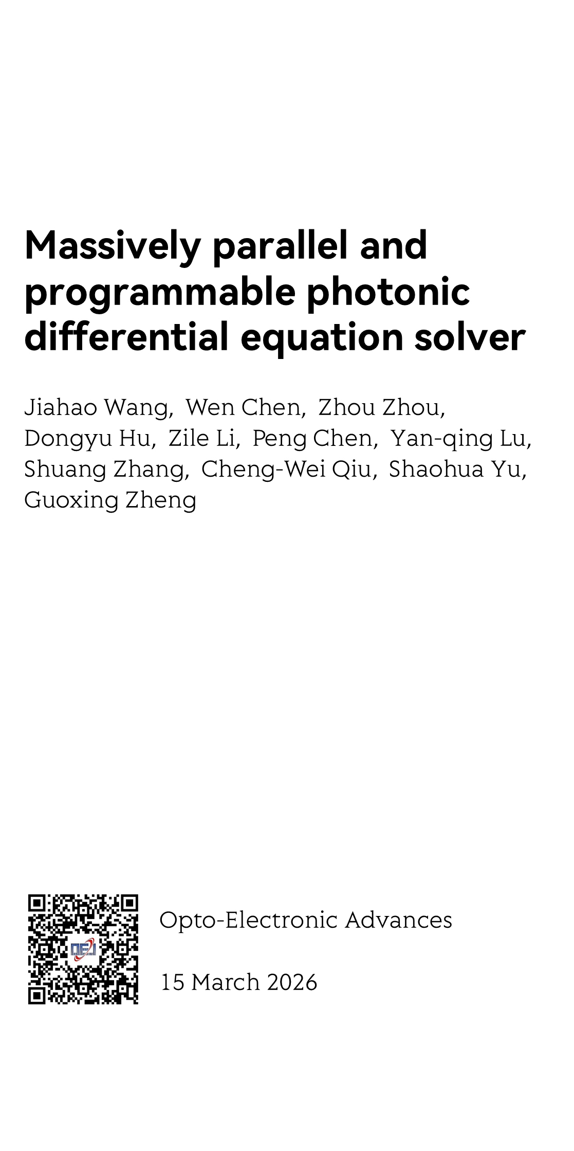 Massively parallel and programmable photonic differential equation solver_1