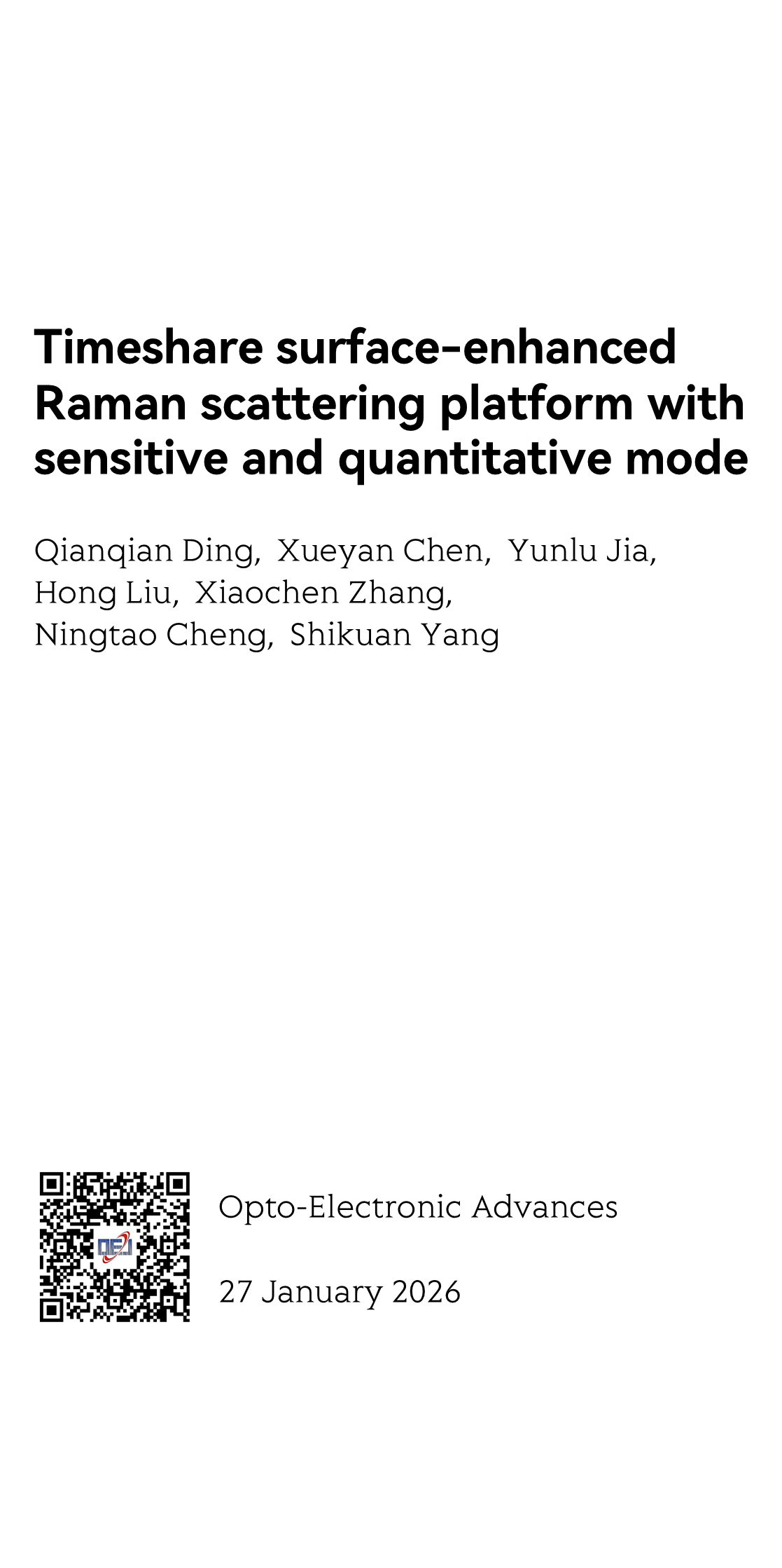 Timeshare surface-enhanced Raman scattering platform with sensitive and quantitative mode_1