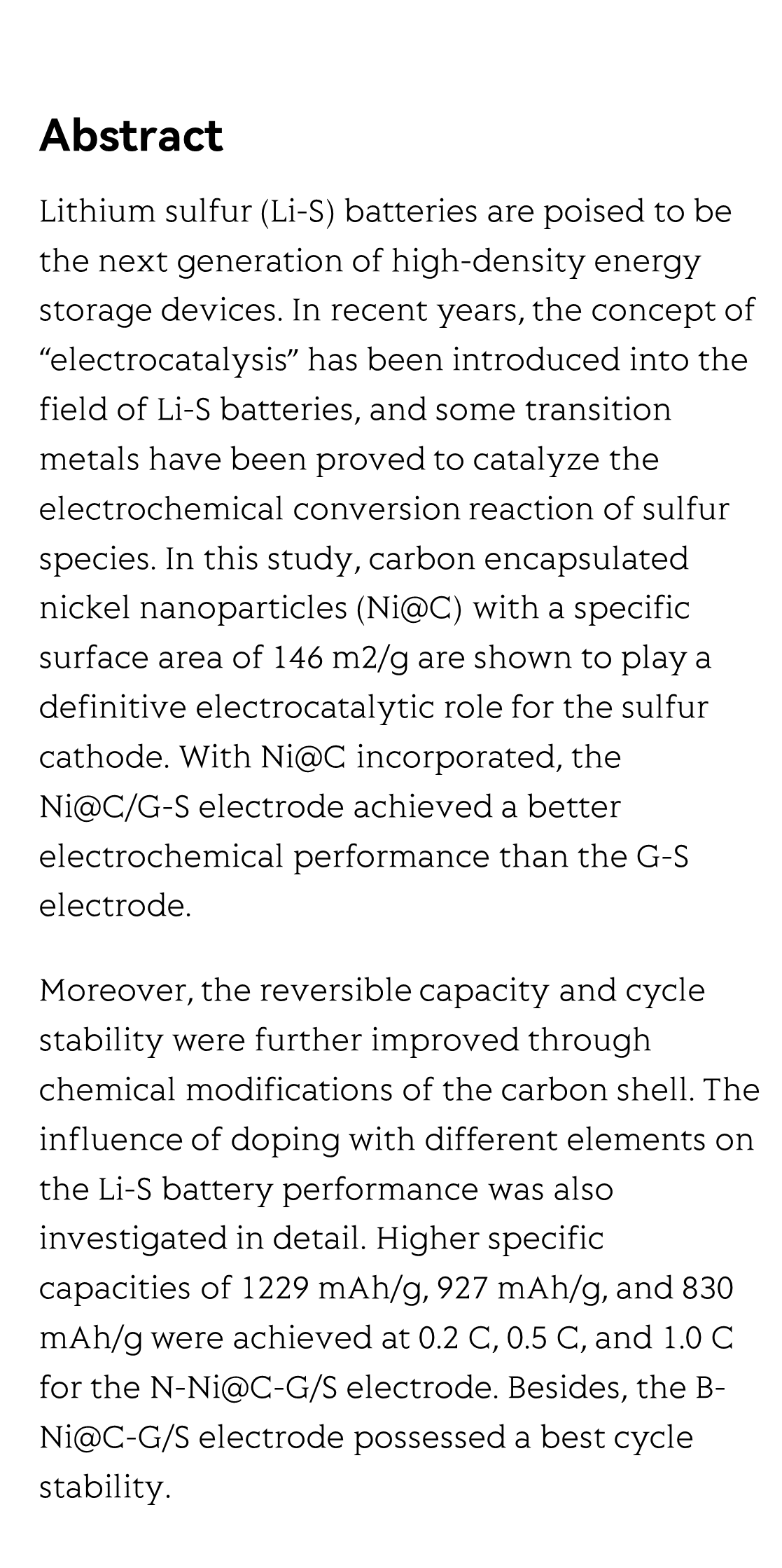Carbon Encapsulated Nickel Nanocomposites for the Cathode in Advanced Lithium Sulfur Batteries_2