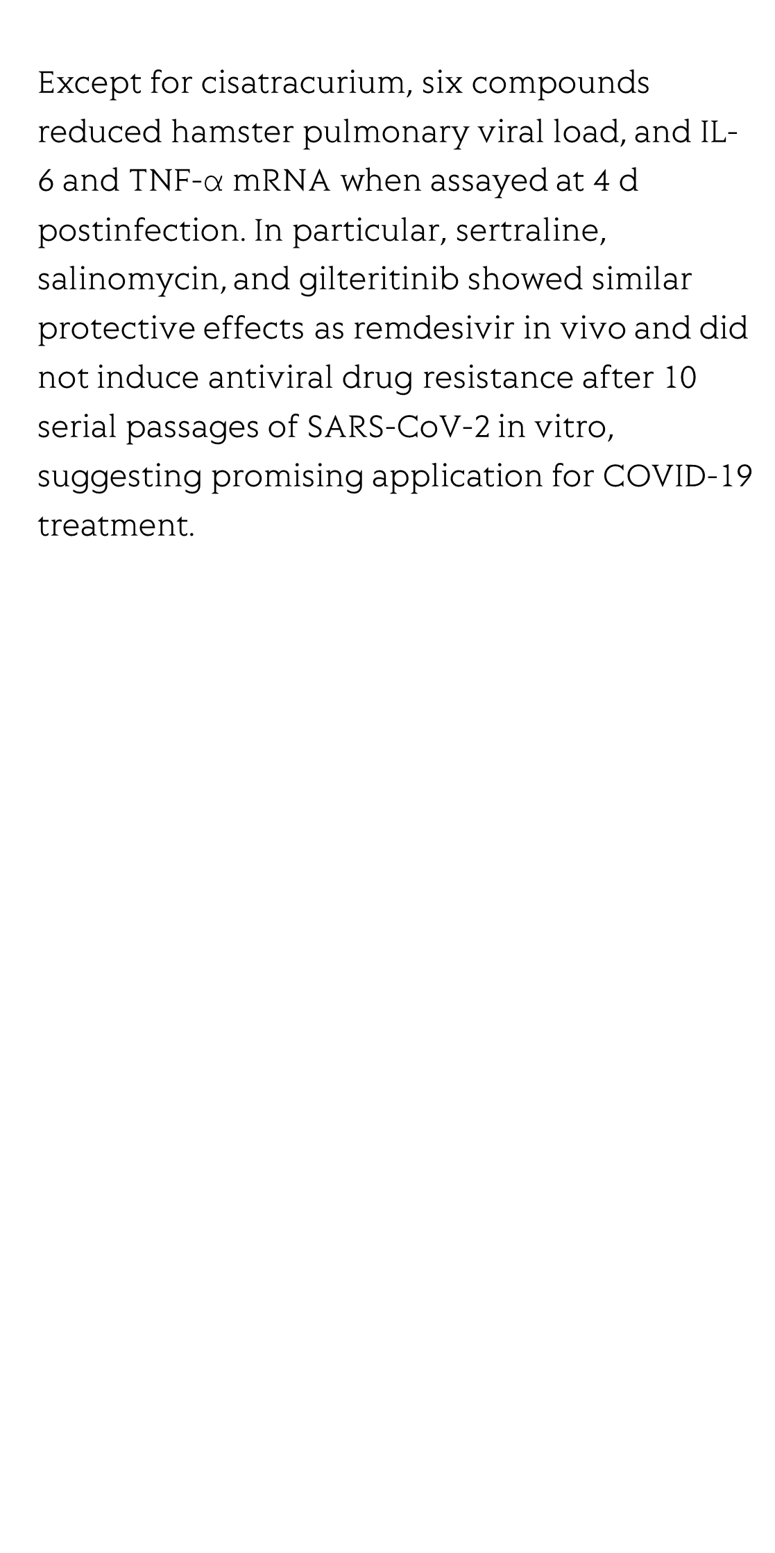 Discovery of potential anti-SARS-CoV-2 drugs based on large-scale screening in vitro and effect evaluation in vivo_3