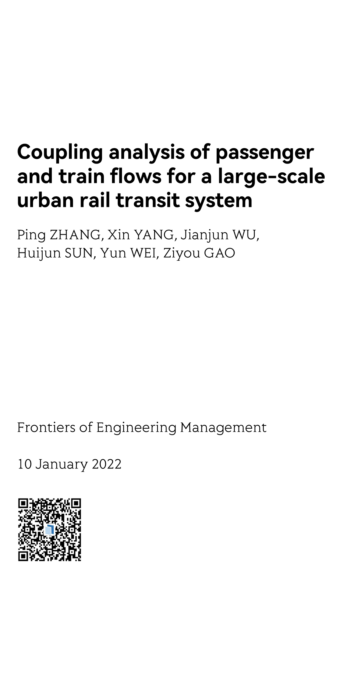 Coupling analysis of passenger and train flows for a large-scale urban rail transit system_1