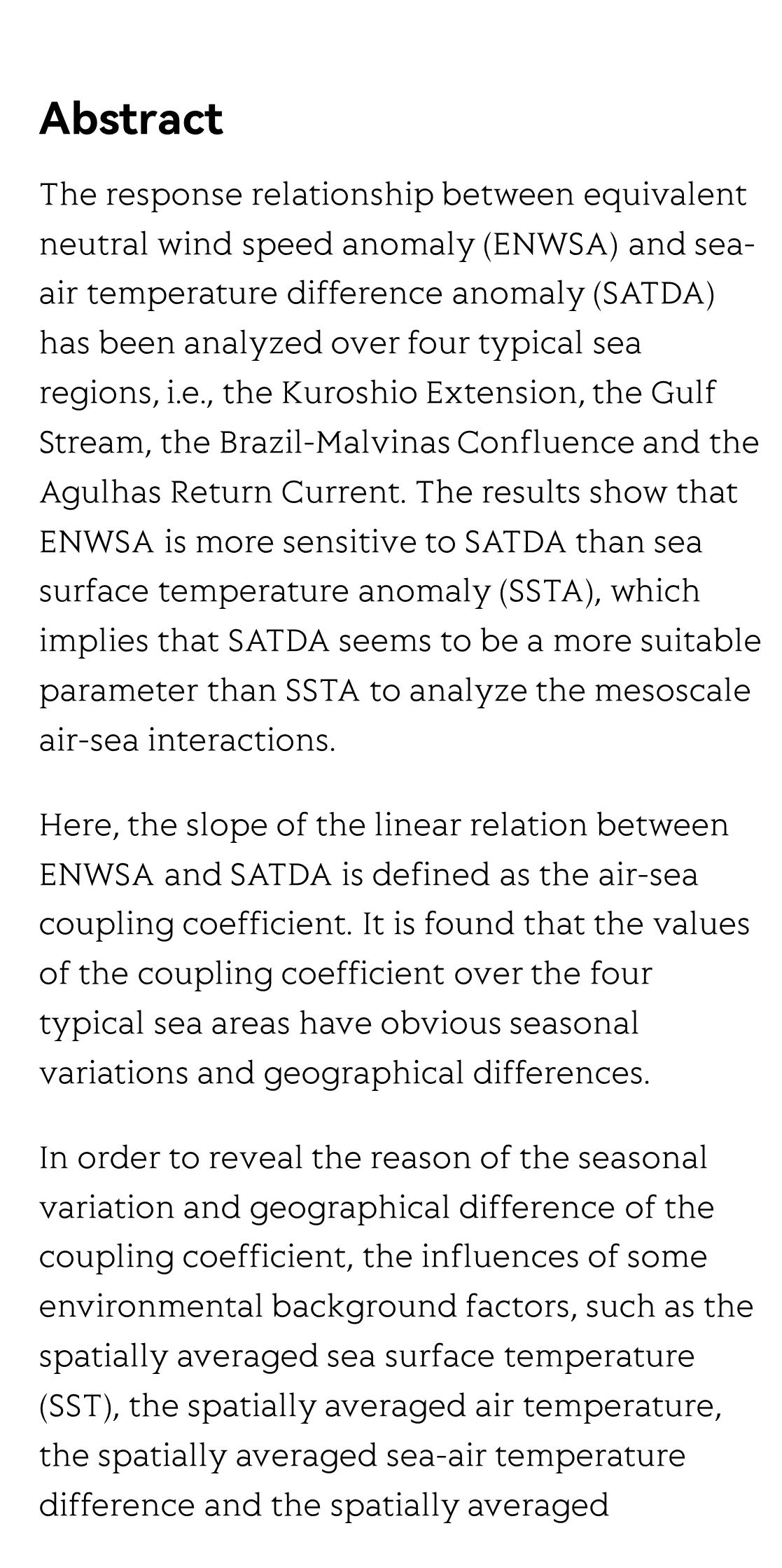 The influences of environmental factors on the air-sea coupling coefficient_2