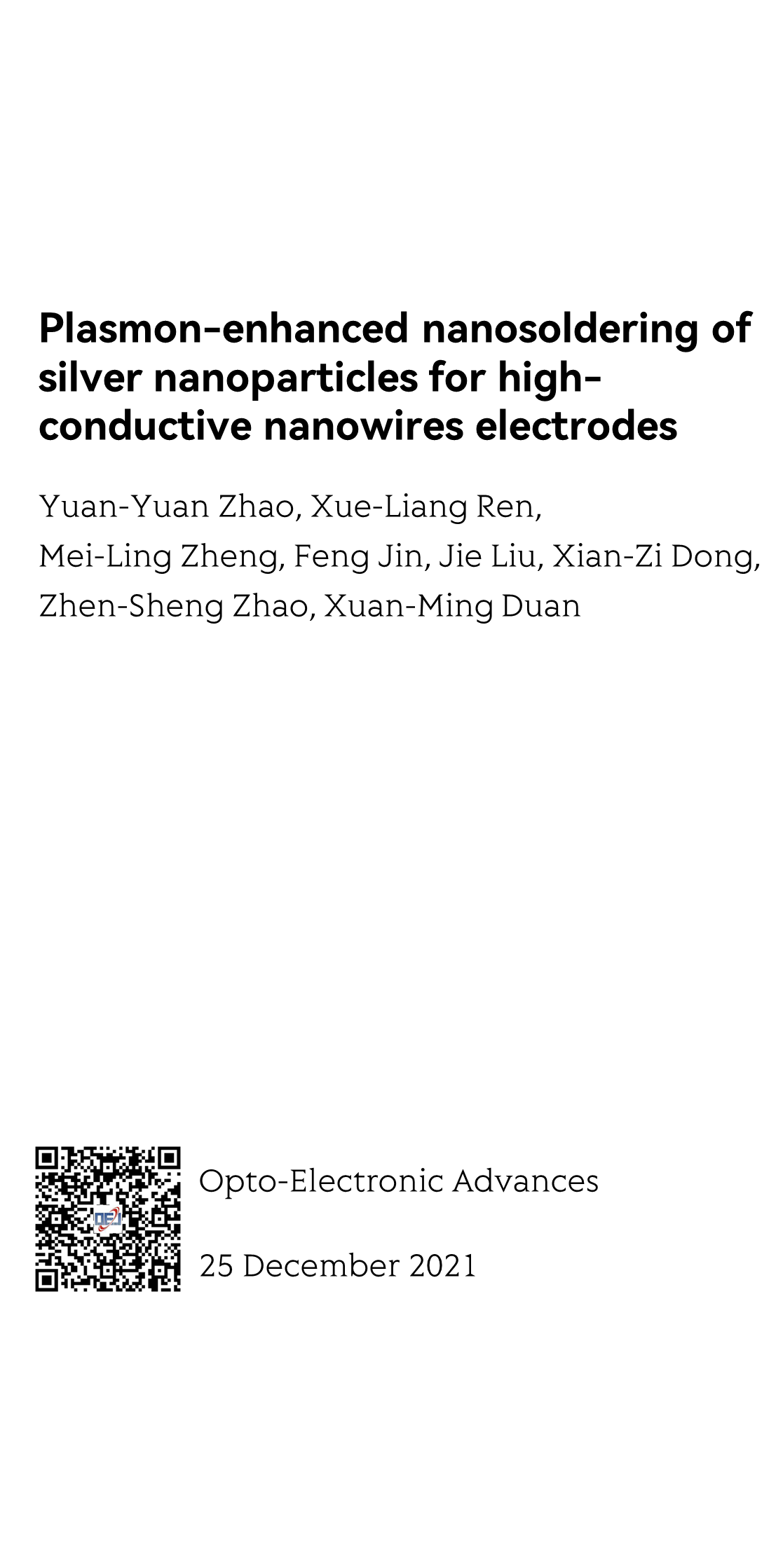 Plasmon-enhanced nanosoldering of silver nanoparticles for high-conductive nanowires electrodes_1