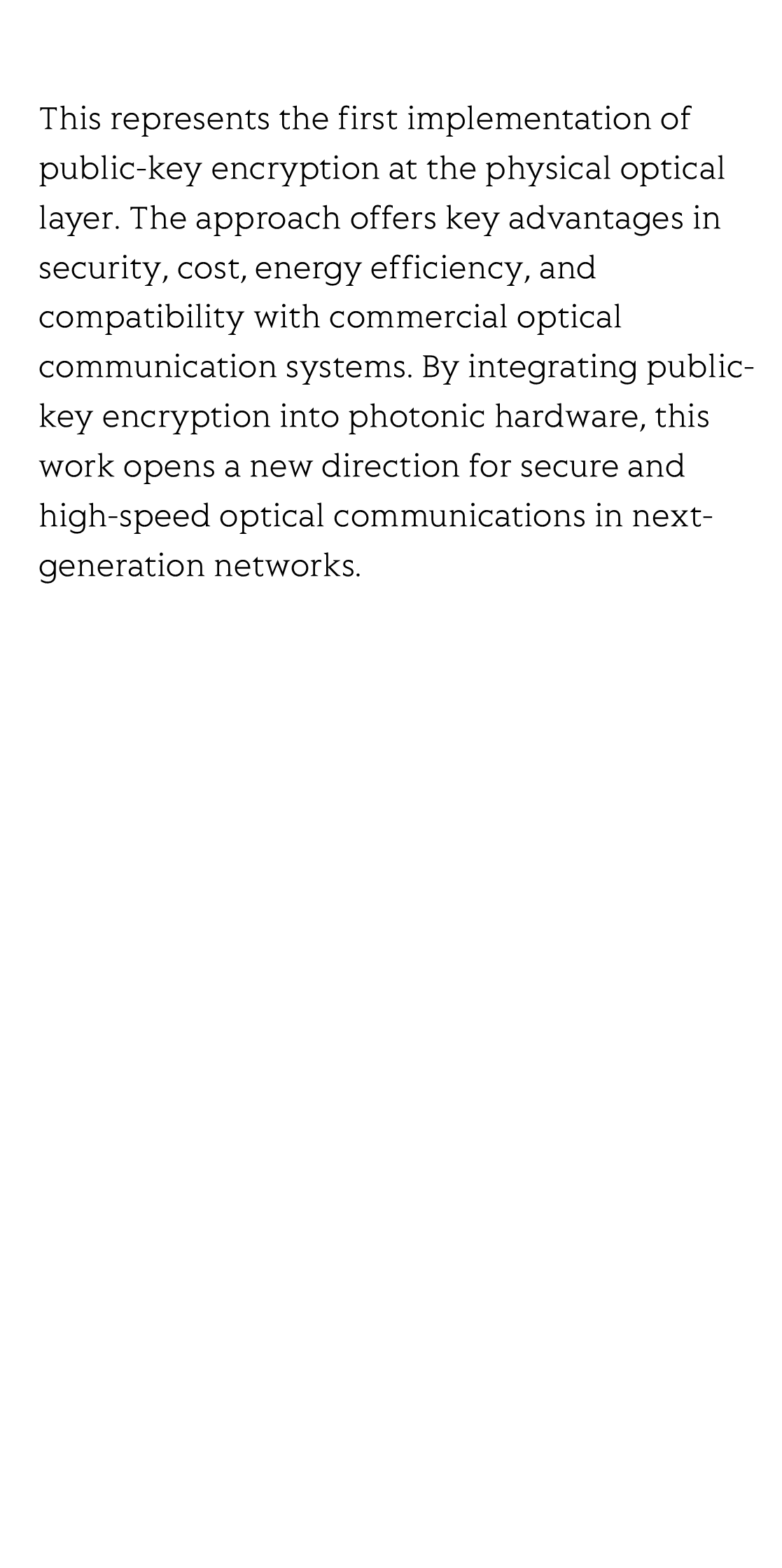 Partially coherent optical chip enables physical-layer public-key encryption_3