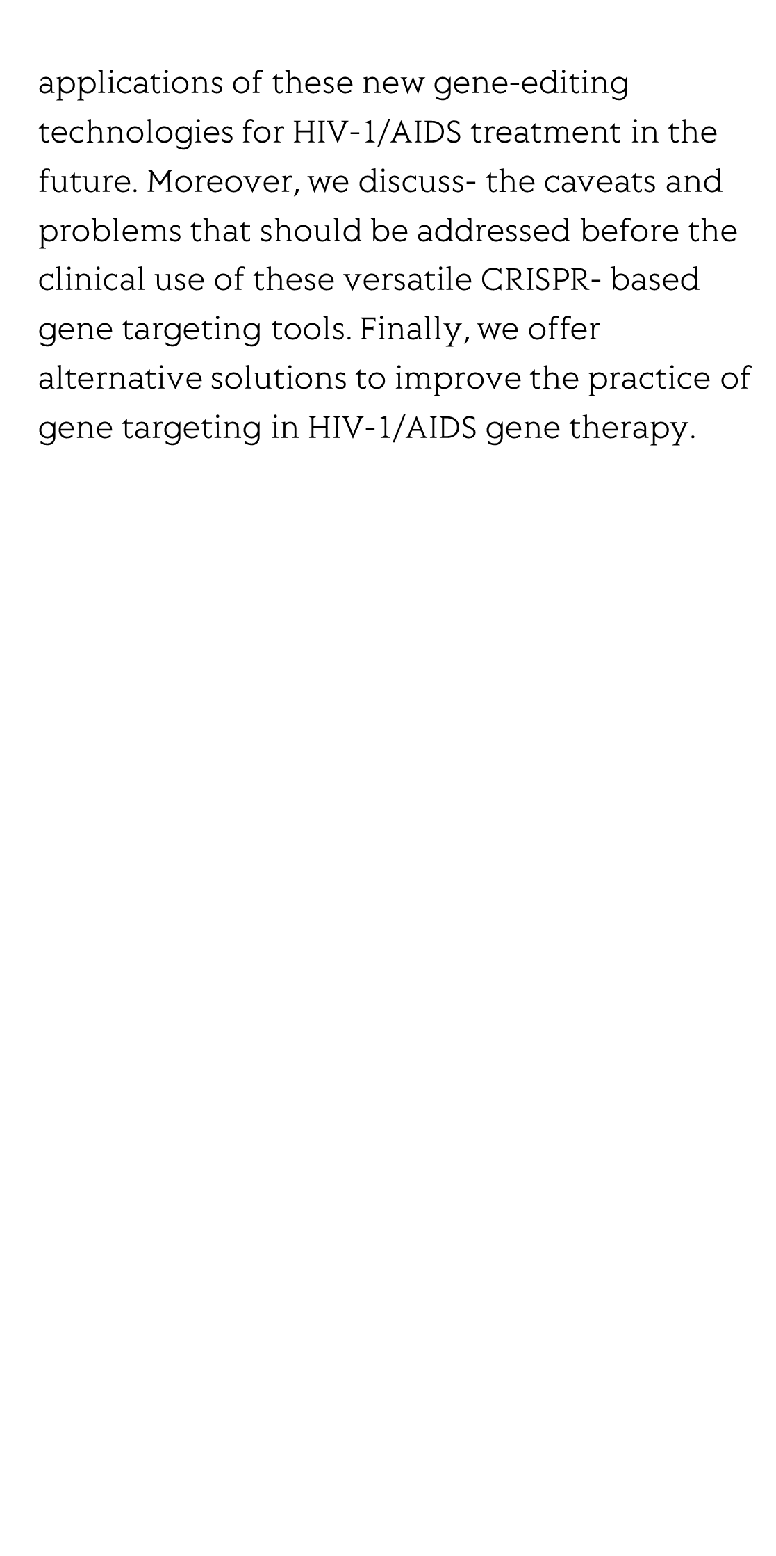 Updates on CRISPR-based gene editing in HIV-1/AIDS therapy_3