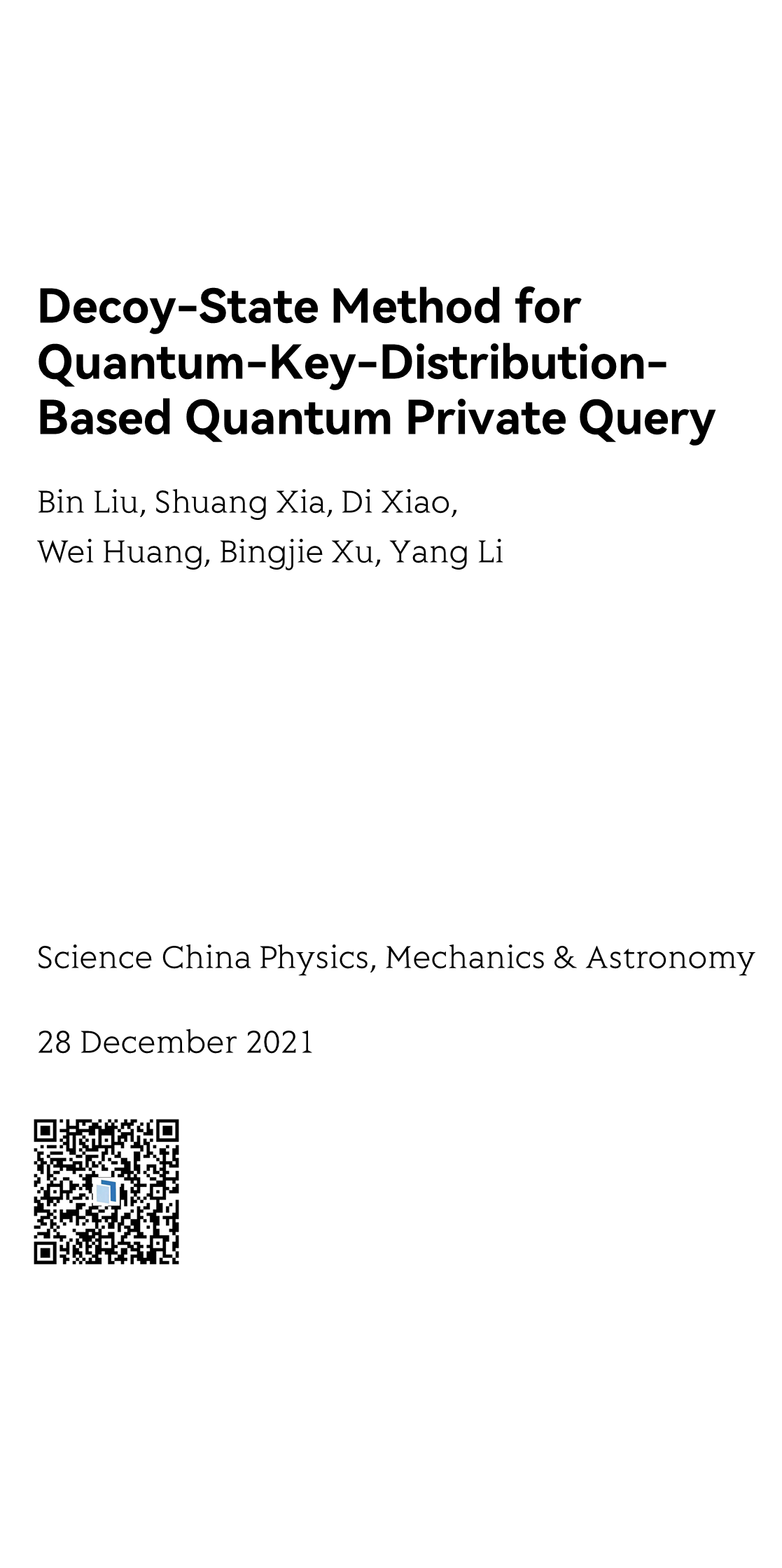 Decoy-State Method for Quantum-Key-Distribution-Based Quantum Private Query_1