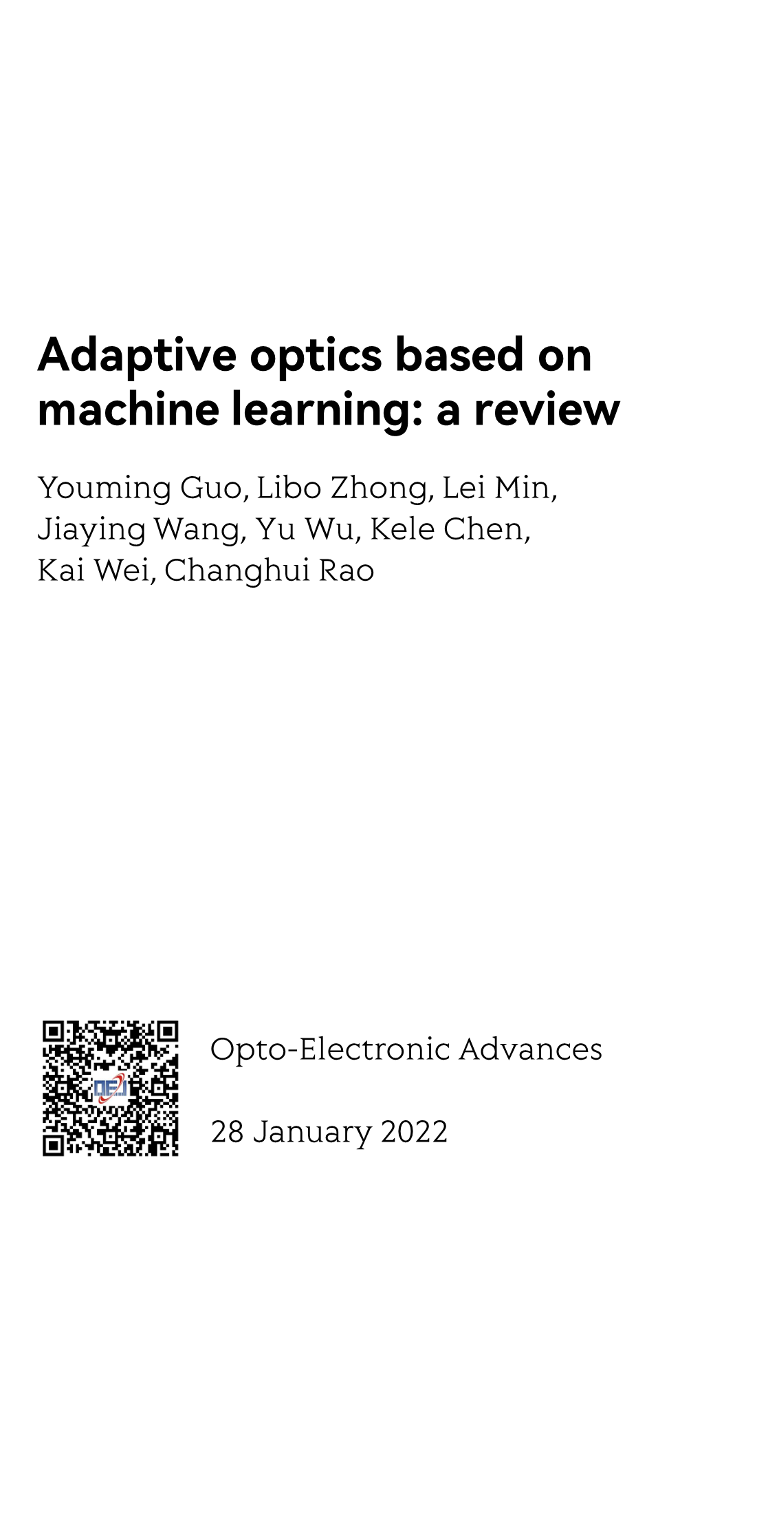 Adaptive optics based on machine learning: a review_1