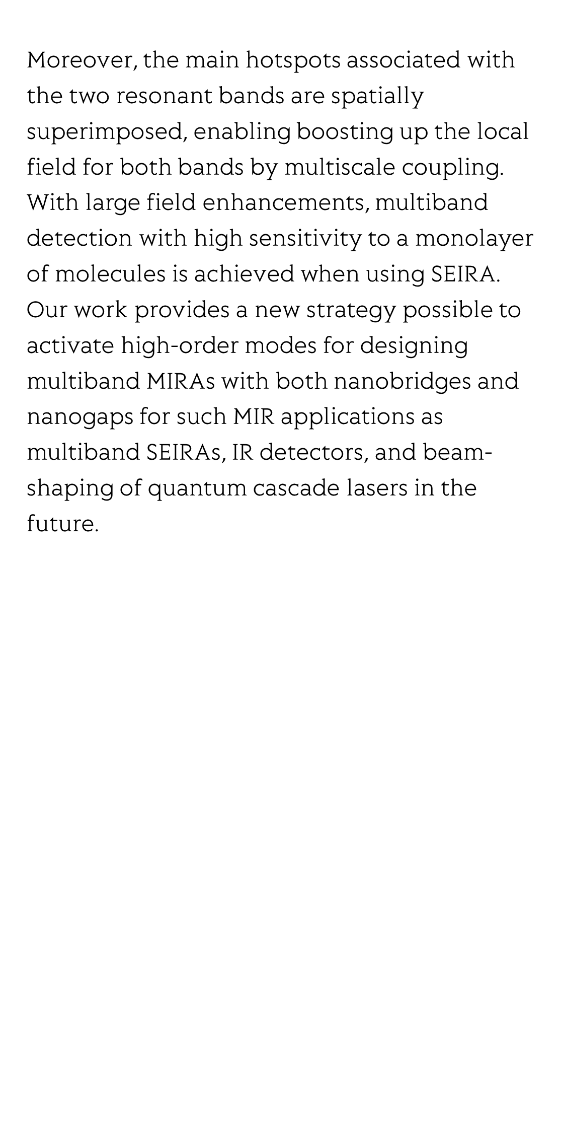 Nanobridged rhombic antennas supporting both dipolar and high-order plasmonic modes with spatially superimposed hotspots in the mid-infrared_3