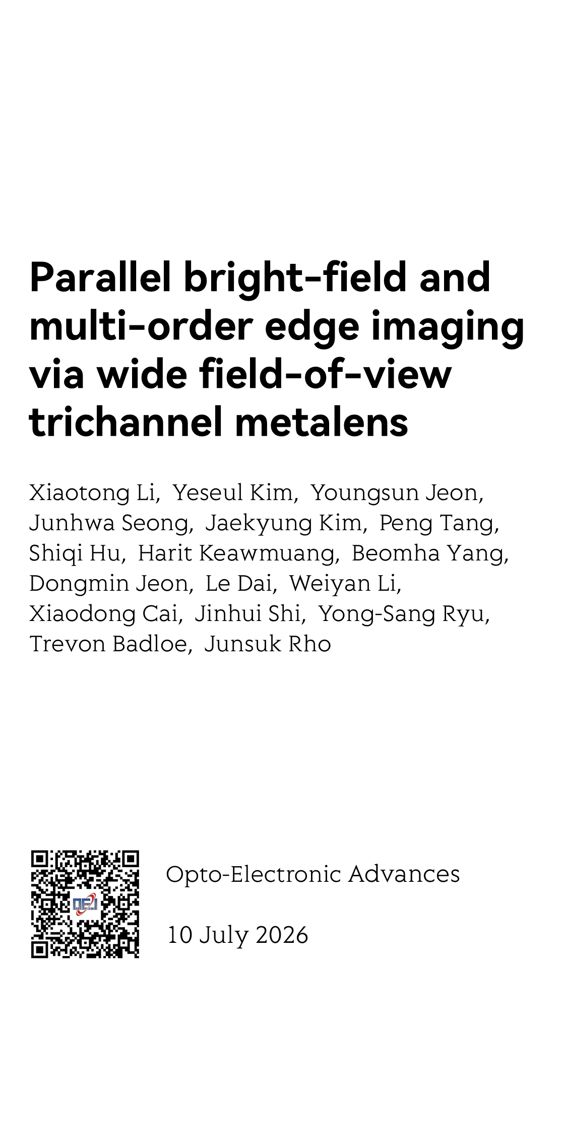 Parallel bright-field and multi-order edge imaging via wide field-of-view trichannel metalens_1