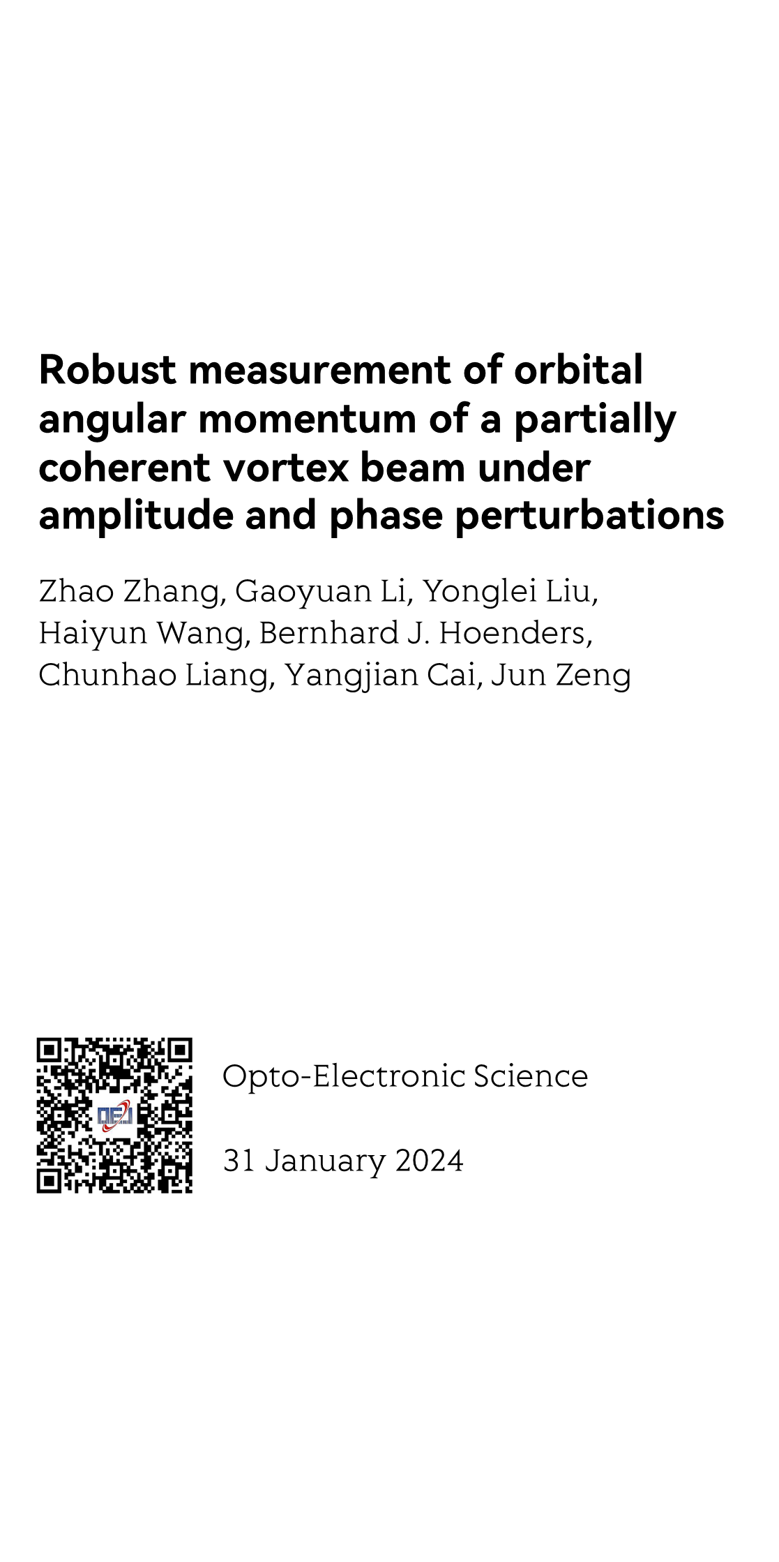 Robust measurement of orbital angular momentum of a partially coherent vortex beam under amplitude and phase perturbations_1