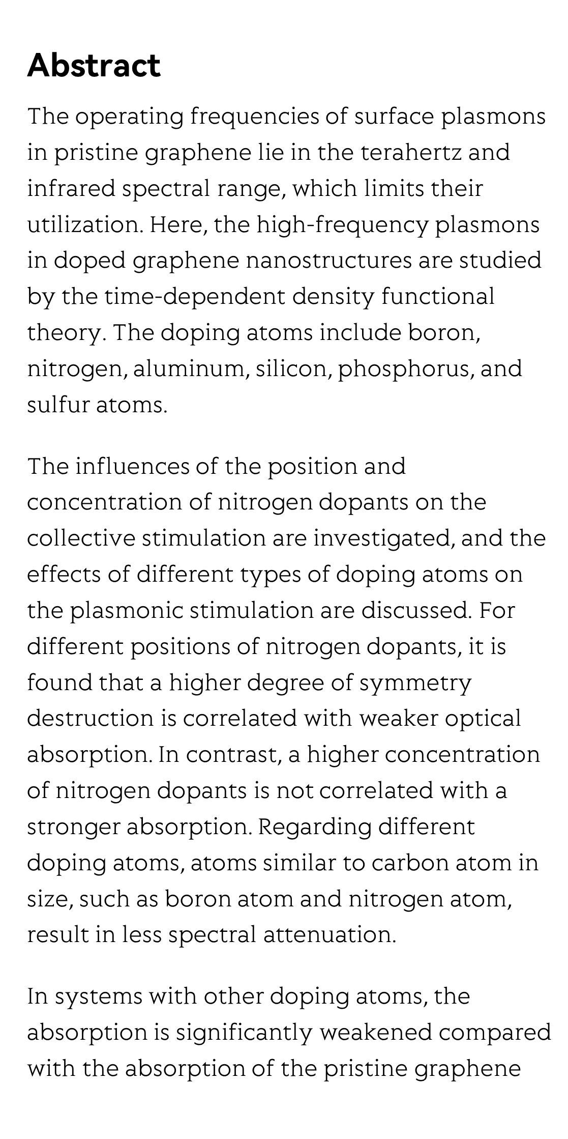 First-principles study of plasmons in doped graphene nanostructures_2