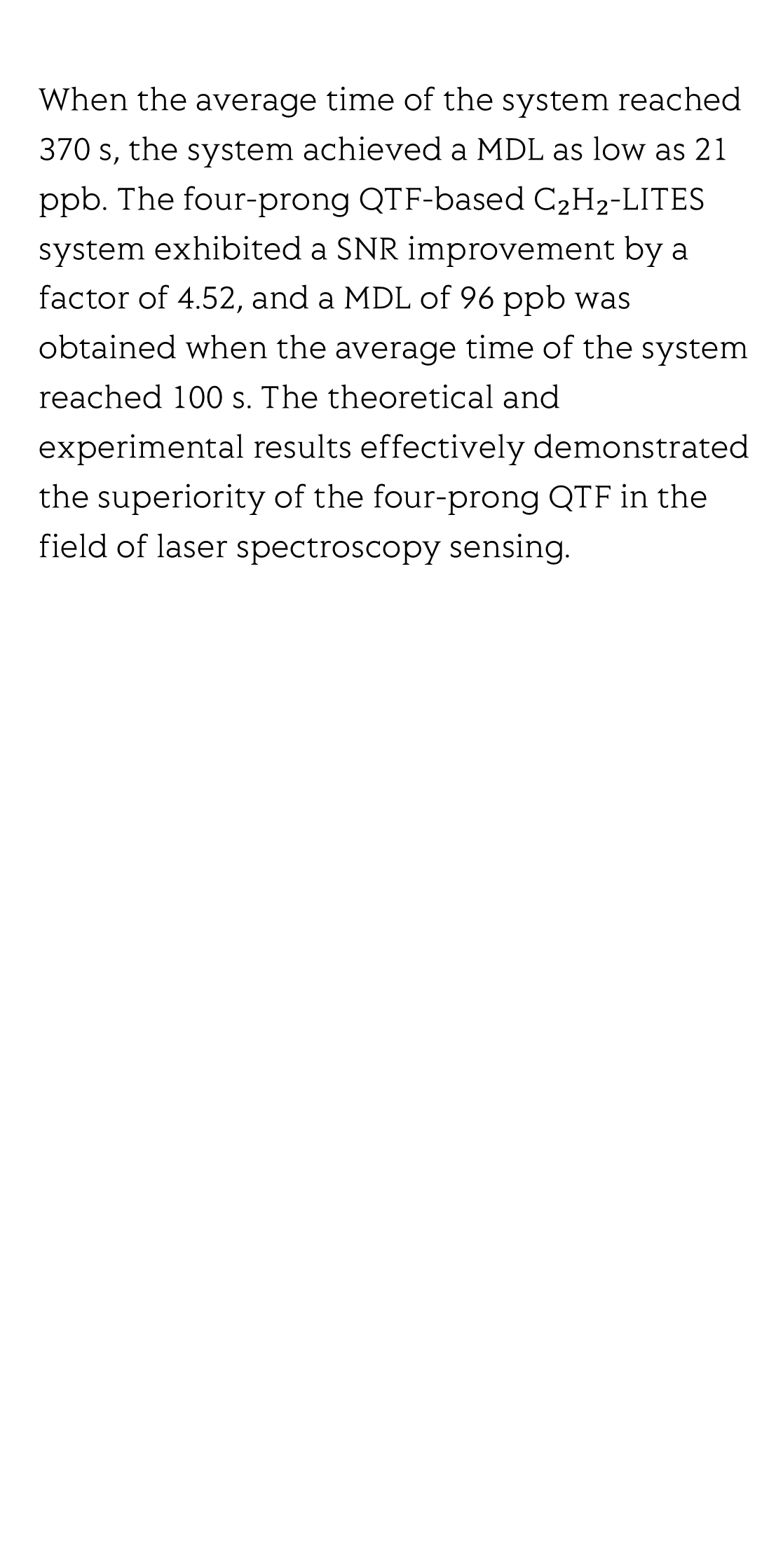 Highly sensitive laser spectroscopy sensing based on a novel four-prong quartz tuning fork_3