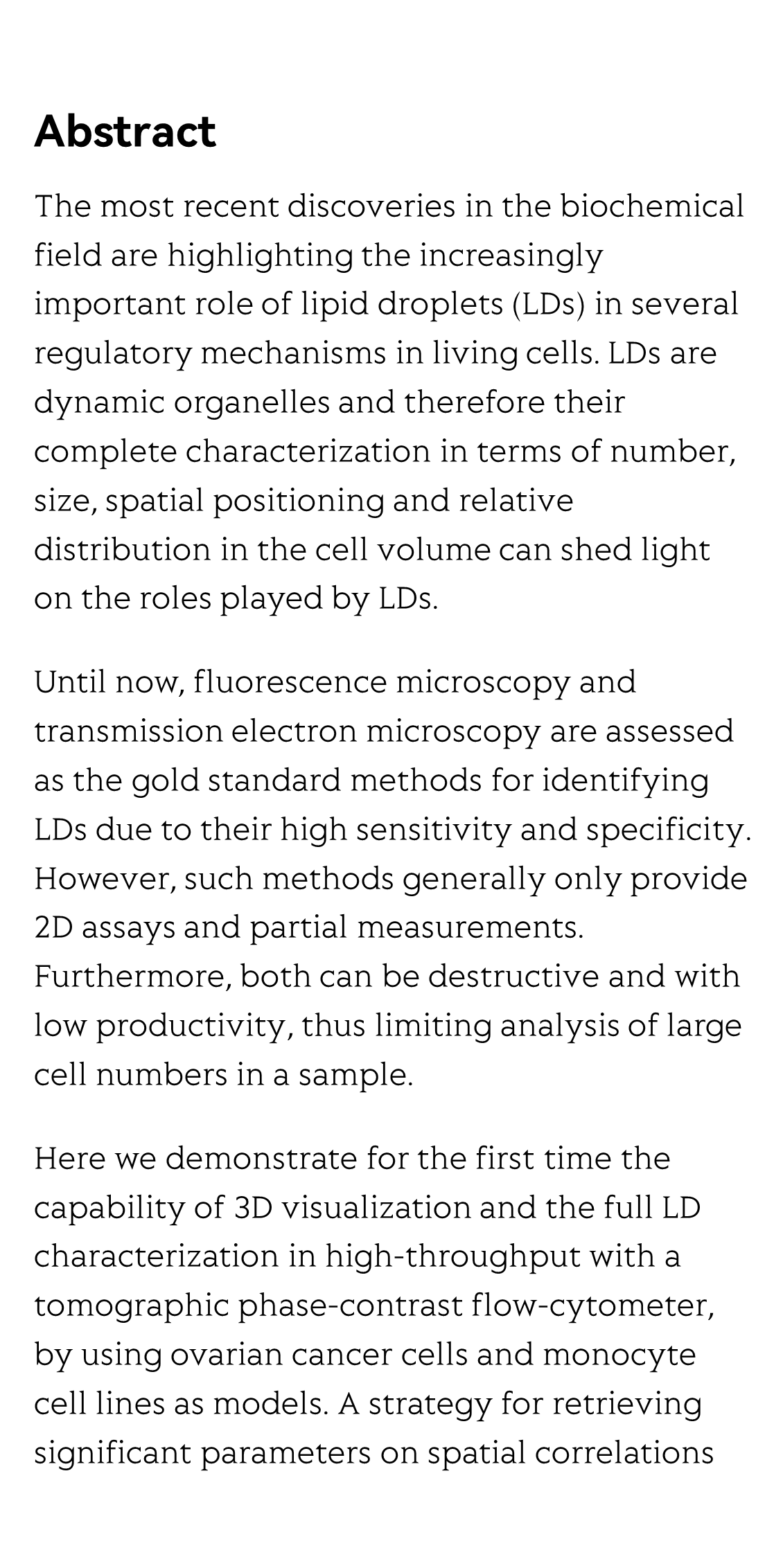 3D imaging lipidometry in single cell by in-flow holographic tomography_2