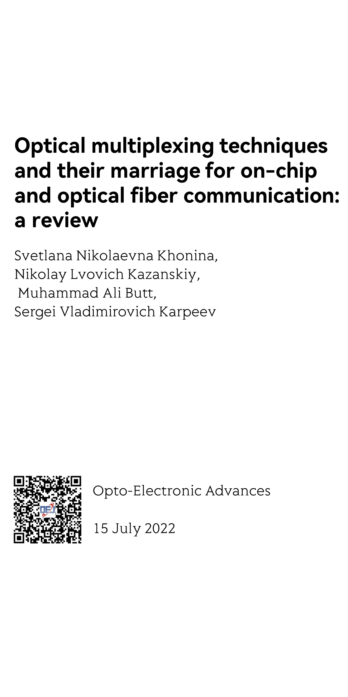 Optical multiplexing techniques and their marriage for on-chip and optical fiber communication: a review_1