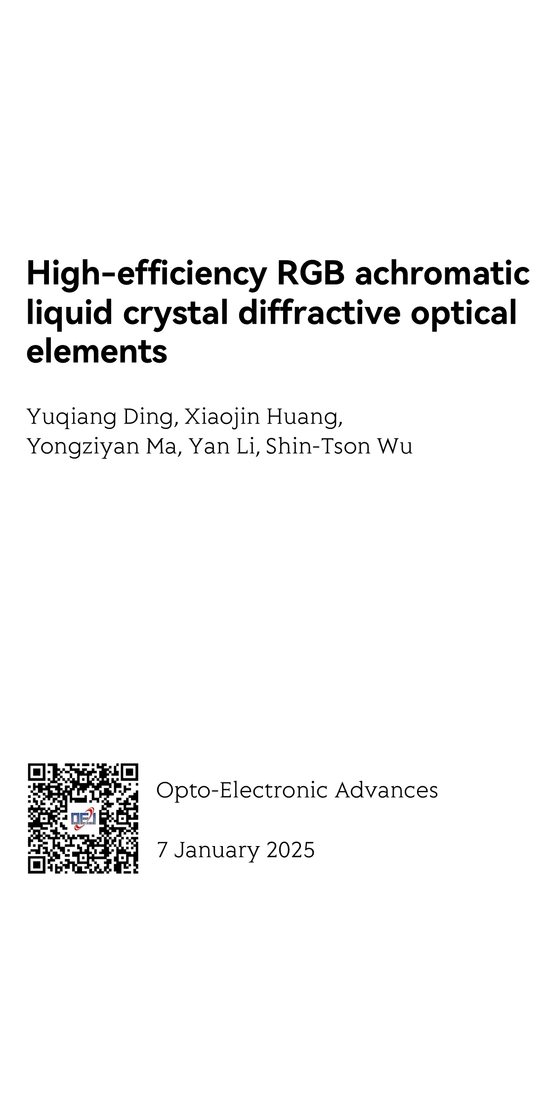 High-efficiency RGB achromatic liquid crystal diffractive optical elements_1
