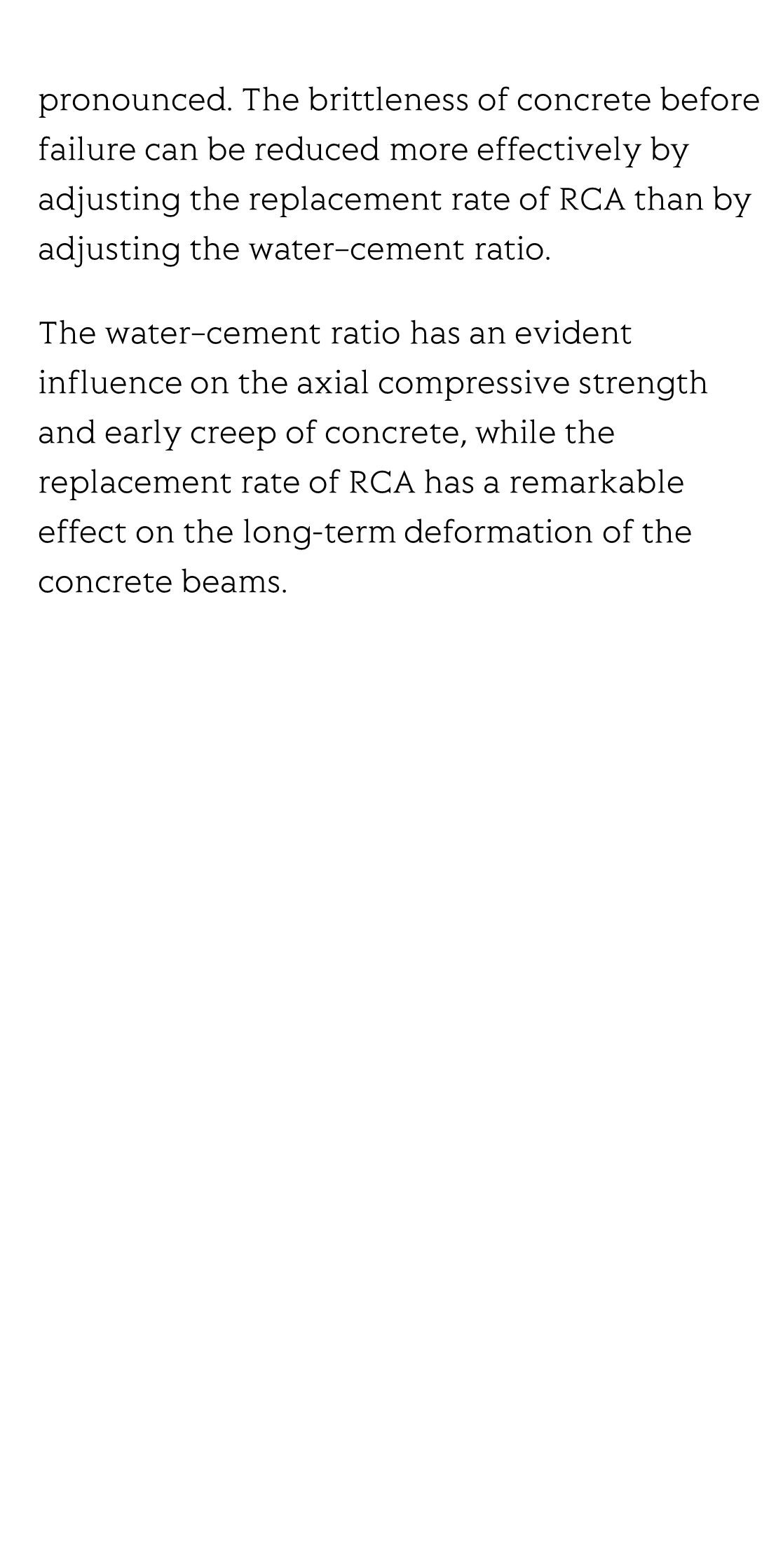 Long term performance of recycled concrete beams with different water–cement ratio and recycled aggregate replacement rate_3