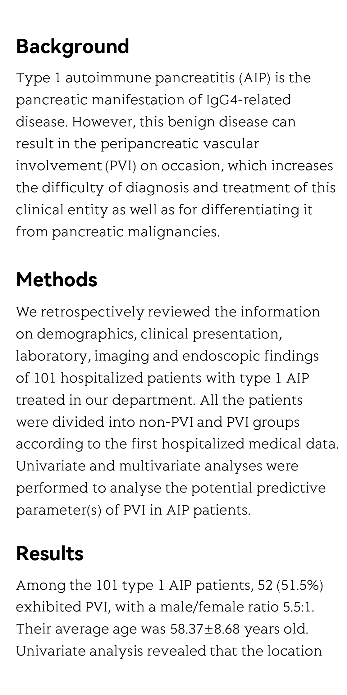 Peripancreatic vascular involvement in patients with type 1 autoimmune pancreatitis_2