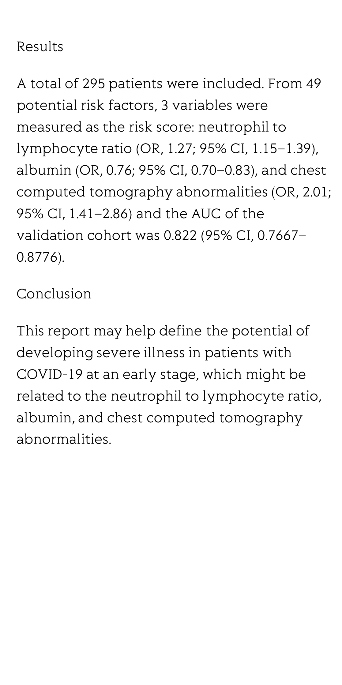 Factors Defining the Development of Severe Illness in Patients with COVID-19: A Retrospective Study_3