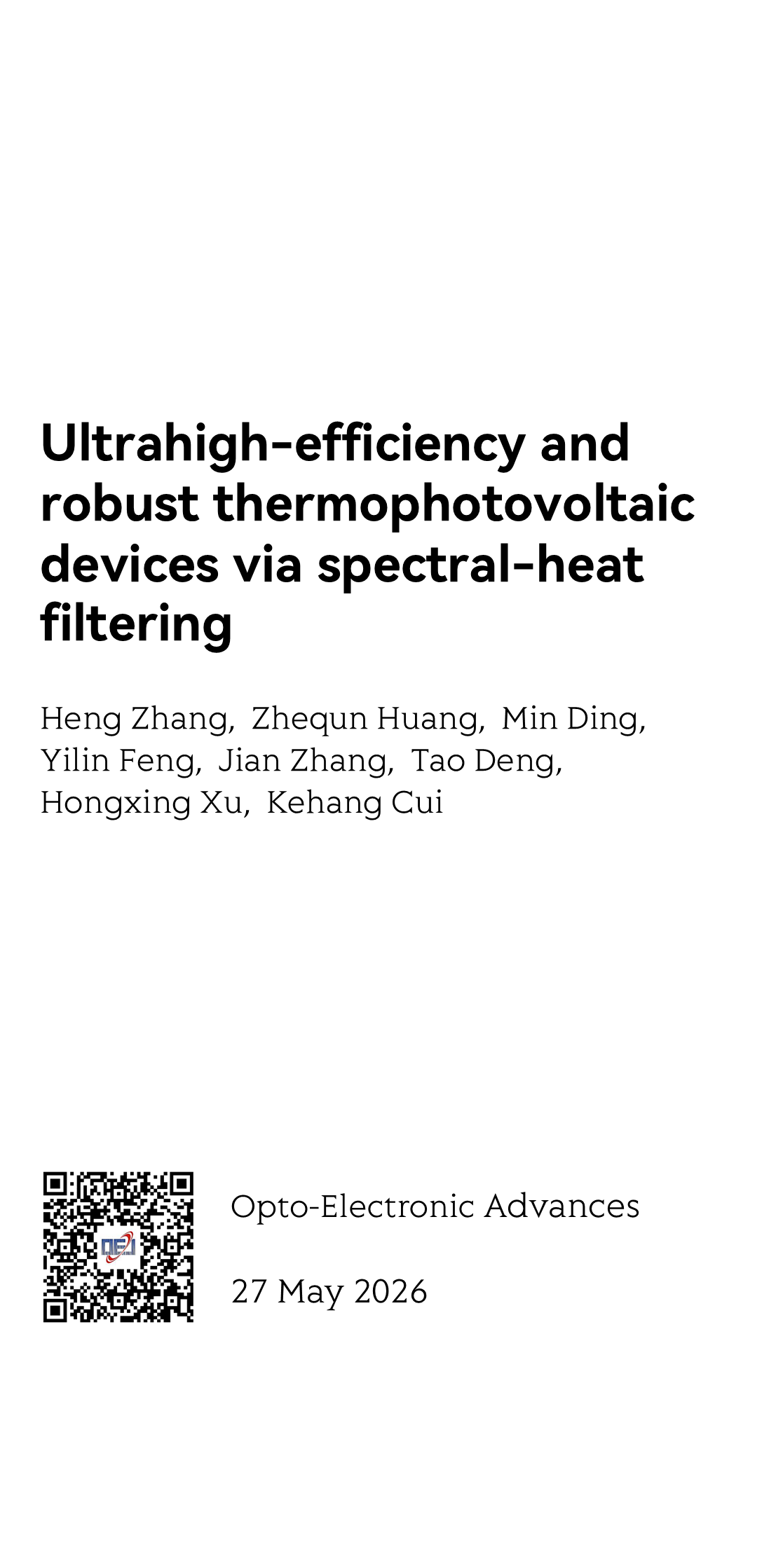 Ultrahigh-efficiency and robust thermophotovoltaic devices via spectral-heat filtering_1